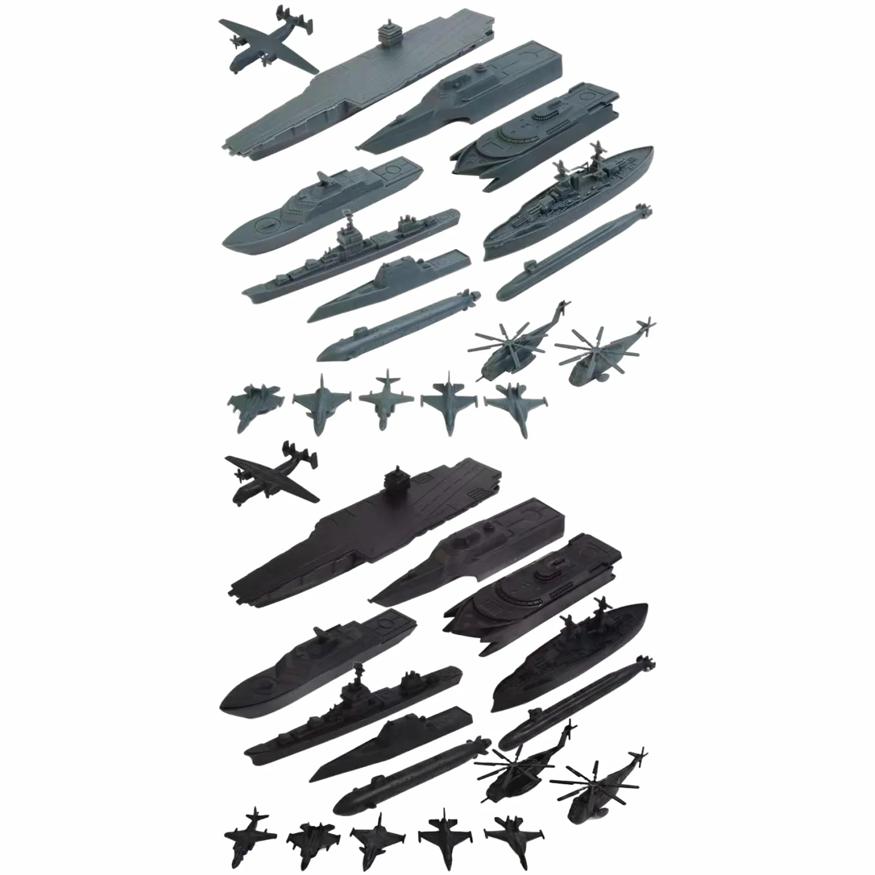 Portaaviones Juguete 17 Piezas Aviones Combate Acorazados Submarinos Plástico