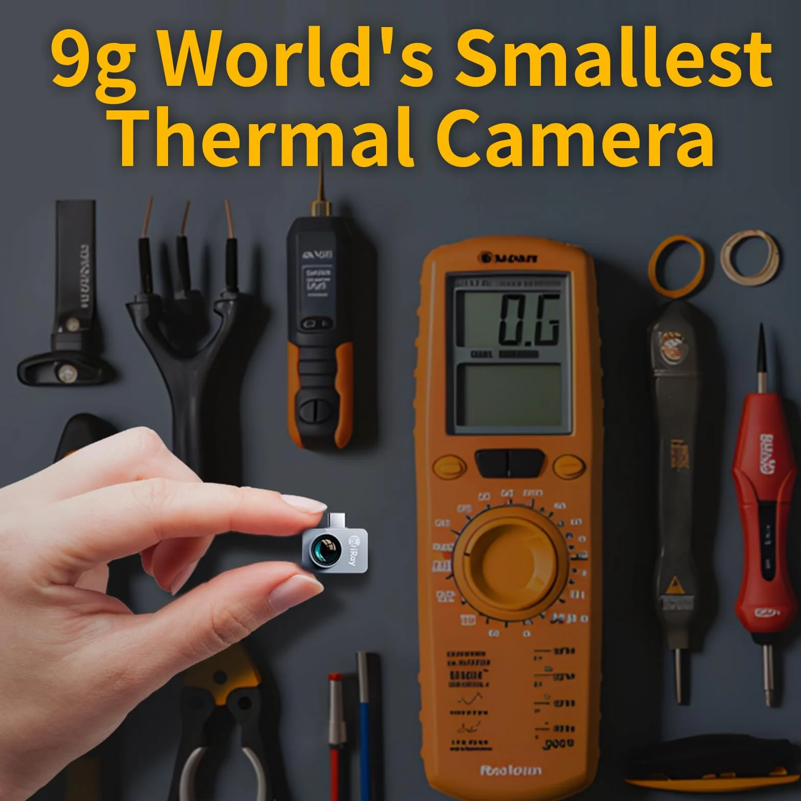 InfiRay Xinfrared P2 Pro Cámara térmica con lente macro magnética, 9g Cuerpo totalmente metálico, rango de medición -20 °C~550 °C, resolución de 25 Hz 256X192, para Android Type-C 9. 0 and above