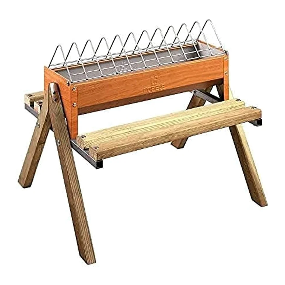 Copele 30691 Comedero Corral Imitación Madera con Patas, 60 cm