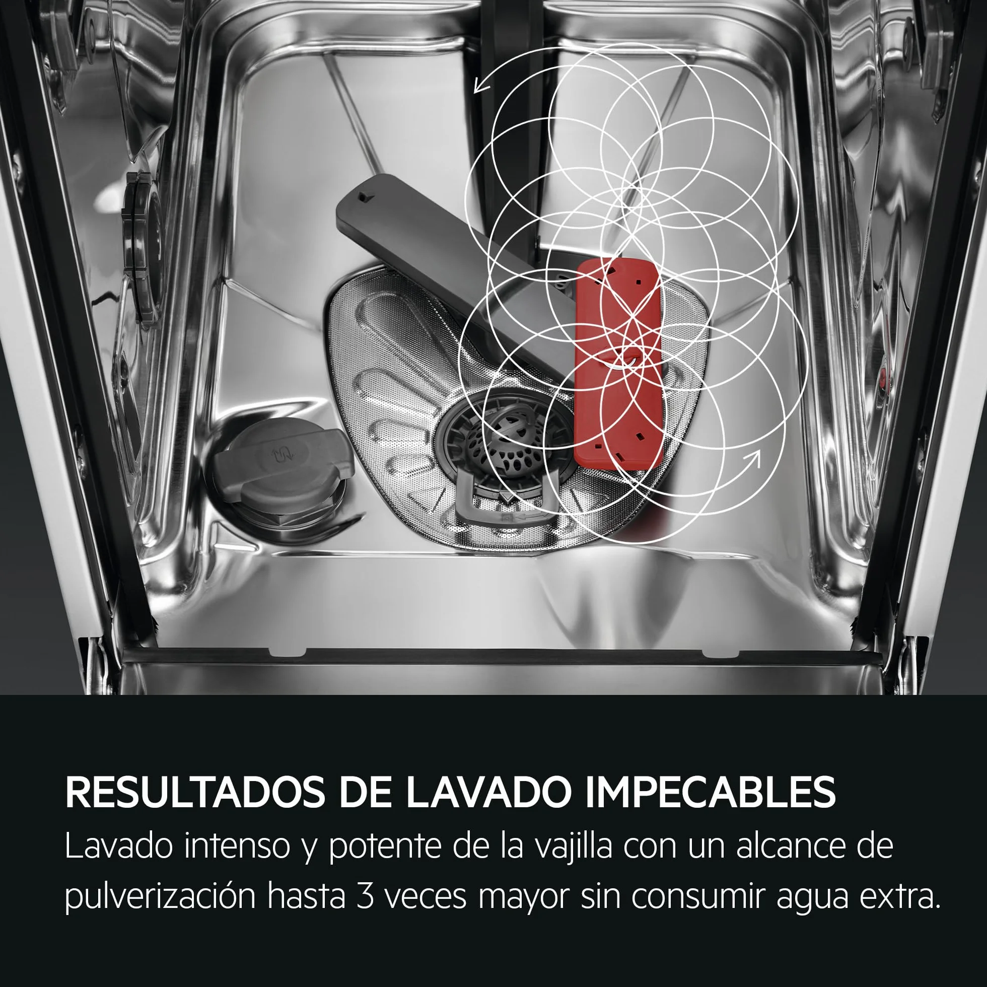AEG Lavavajillas Pequeño AirDry FFB73527ZM, 45 cm, libre Instalación, 10 cubiertos, brazo aspersor satélite, SoftSpikes, motor Inverter, display, 9 programas a 4 temperaturas, 45 dB(A), Inox