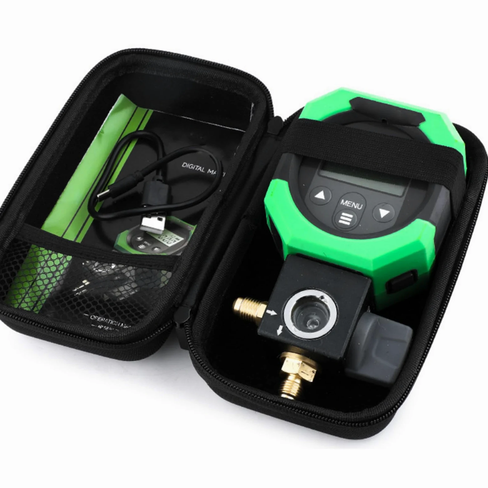 Generic Vacuómetro Industrial Digital de Alta Precisión para Tareas de Refrigeración con Pantalla Retroiluminada y Batería Recargable para Profesionales de HVAC