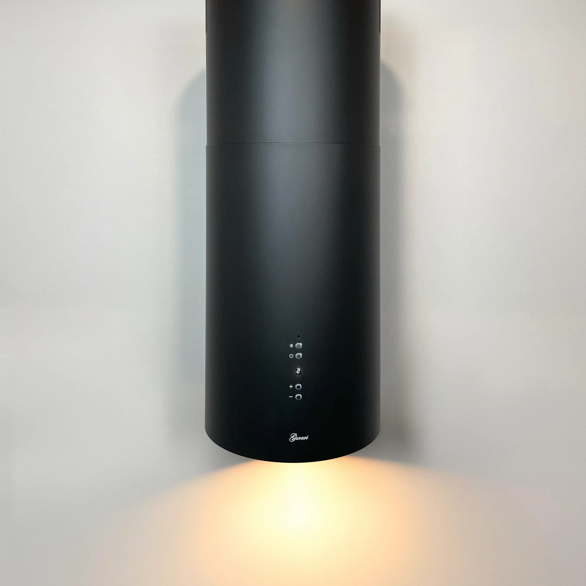 GURARI GCH I 385 36 BL Campana Extractora Isla Redonda 36 cm Negro 1000 m³/h LED