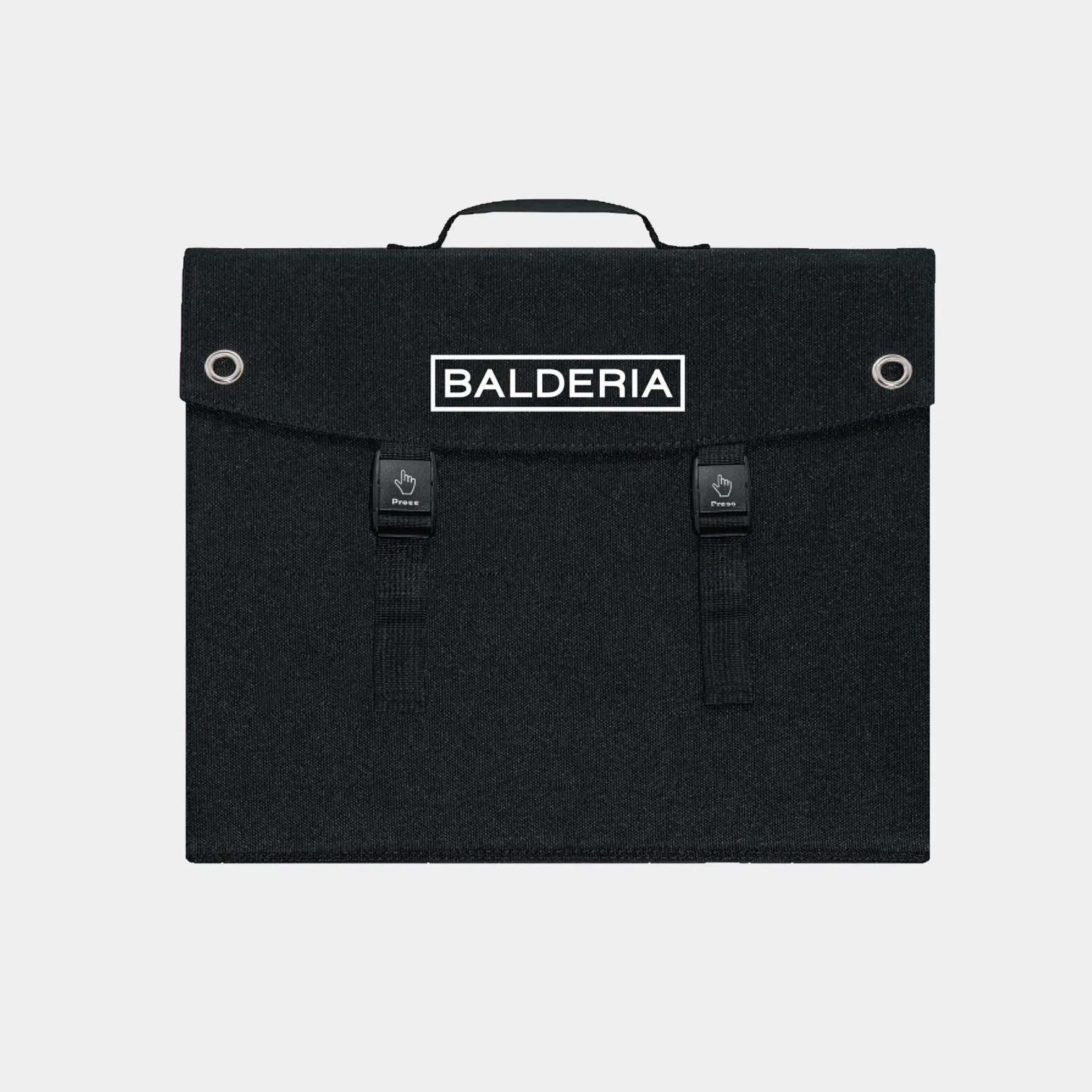 BALDERIA Solarboard 60W | Panel solar plegable | Placa solar para estaciones de energía, baterías, generadores móviles | Con DC, USB, 2 soportes y asa | Para exteriores, camping, autocaravana, barco