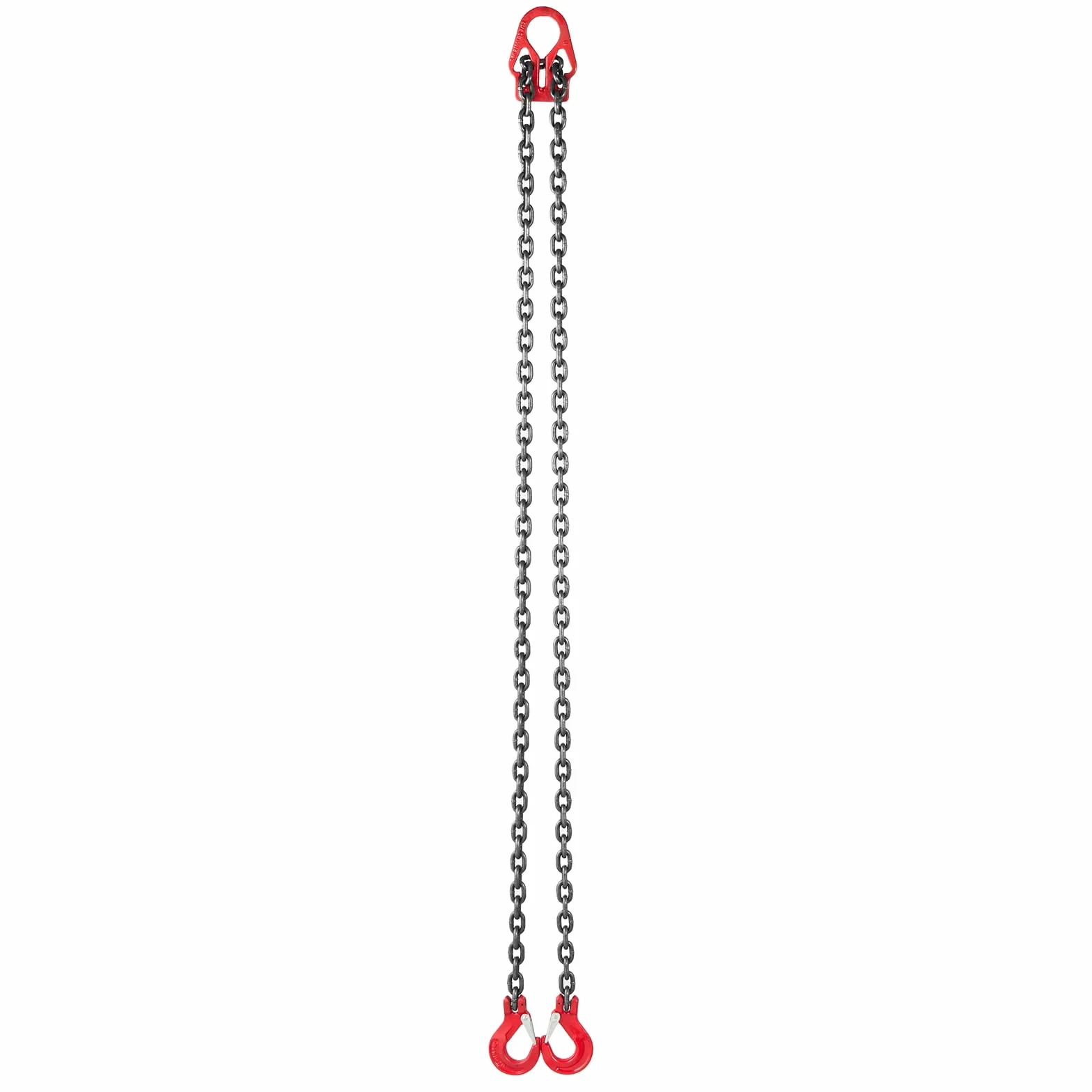 VEVOR Eslinga de Cadena 8 mm x 3 m, G80 Aleación de Acero, Carga 3,17 T, Ganchos