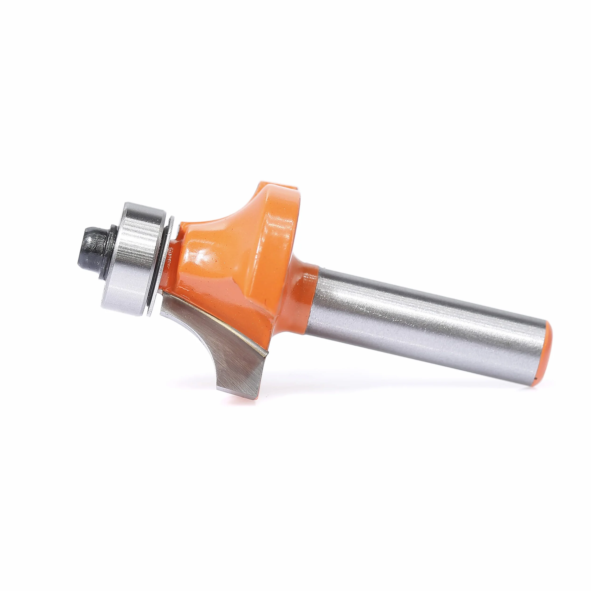 Fresa redondeada de 8 mm, vástago redondo, fresa de radio estándar, radio de 6 mm, fresadora redondeada para fresadora de cantos/mesa de fresado (diámetro de 8 mm, R6)