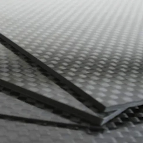 Plancha Fibra de Carbono Matte 500x400 Nacional 100% Twill 2/2 (3mm, Matte)