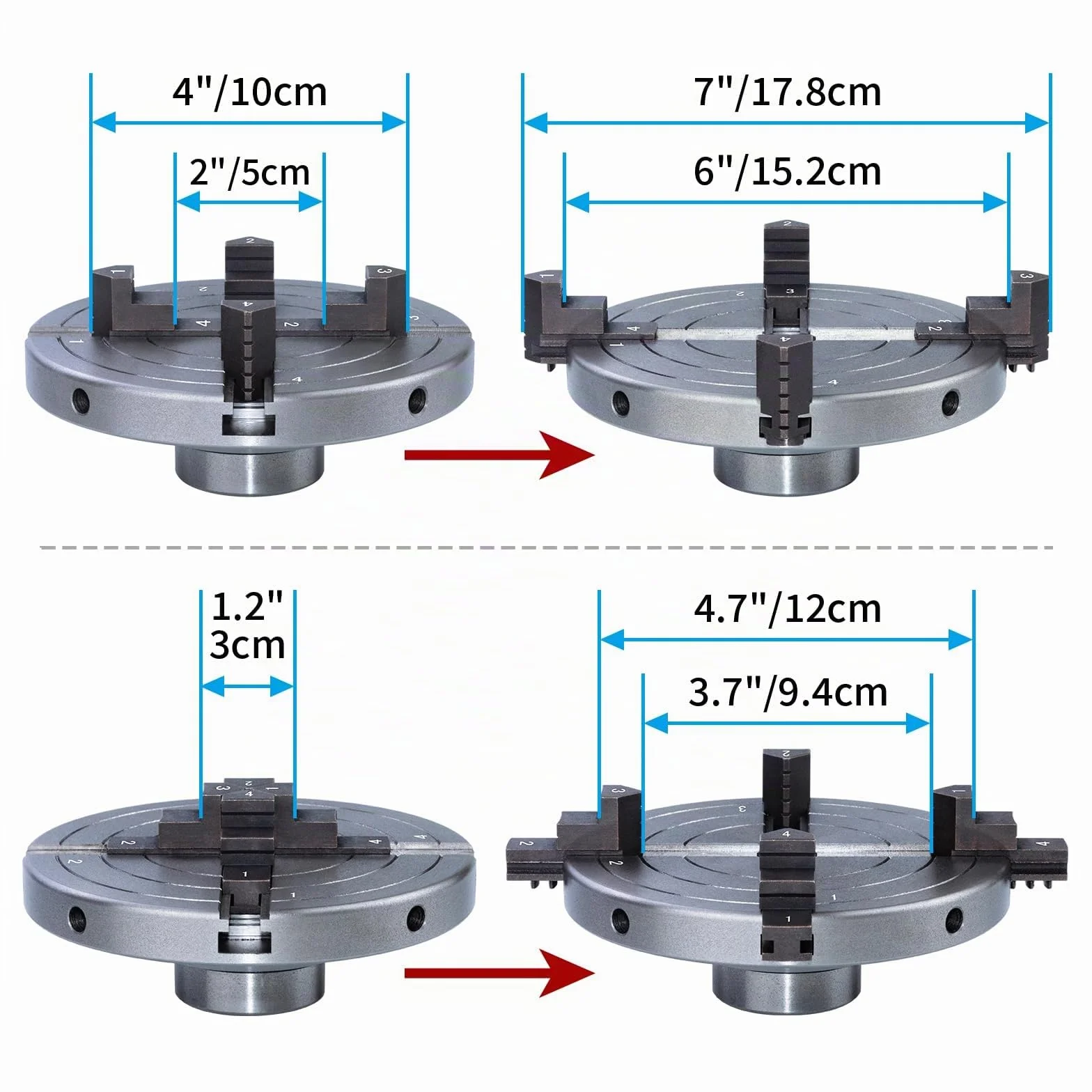 Mandril de Torno Diámetro del Portabrocas 152mm Mandril autocentrante para mandril de torno M33