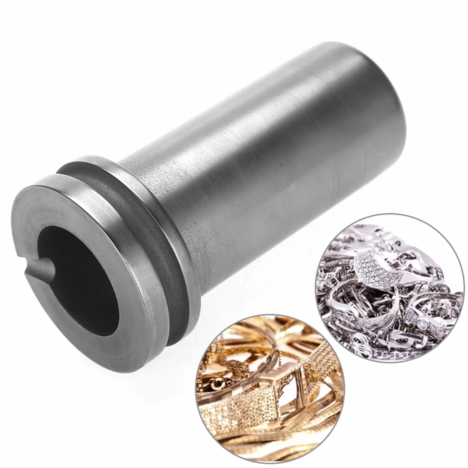 Crisol de grafito para fundición de metal, oro, plata y platino (1 kg)