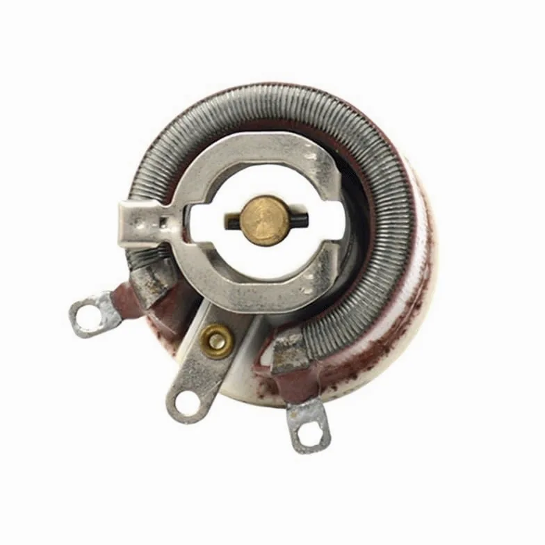 Reóstato de Alta Potencia BC1 R-500R 100 W máx., Resistencia Alambre bobinado Variable rotativa, Forma Disco, Ajustable
