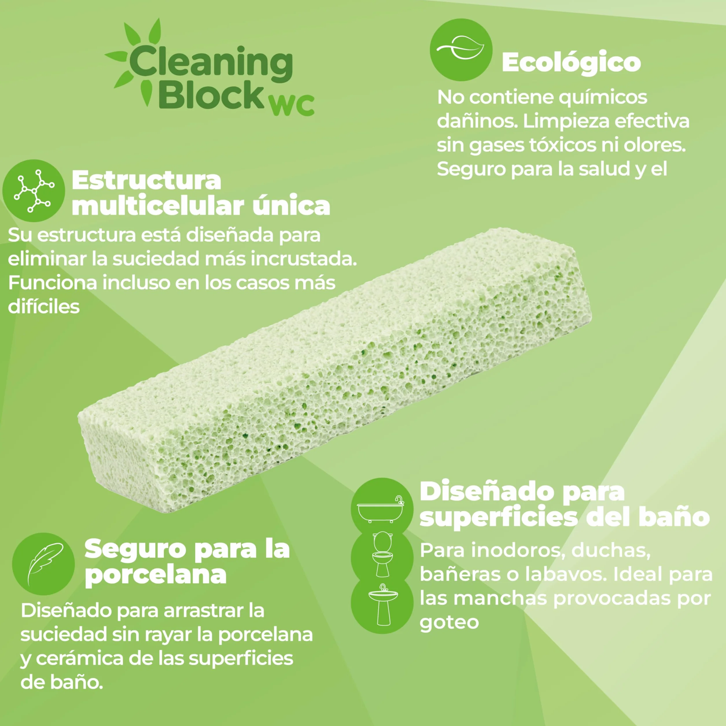 Pack de 4 herramientas de limpieza para el baño antical