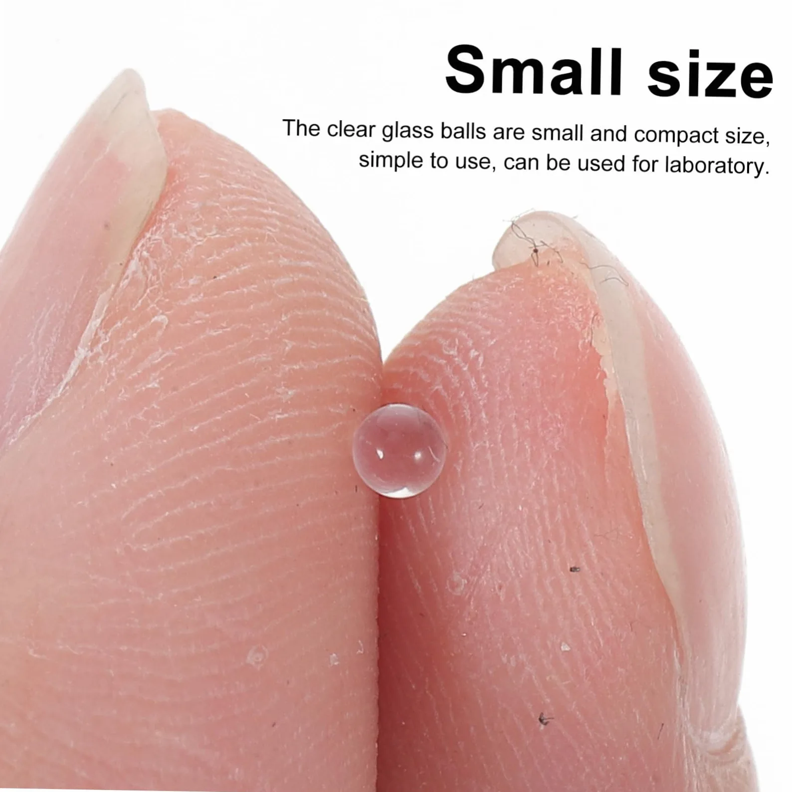Ciieeo 2000 Piezas de Bolas de Vidrio Sólido Alta Dureza y Superficie Lisa, Esferas Transparentes de 2 Mm para Laboratorio y Experimentos Científicos