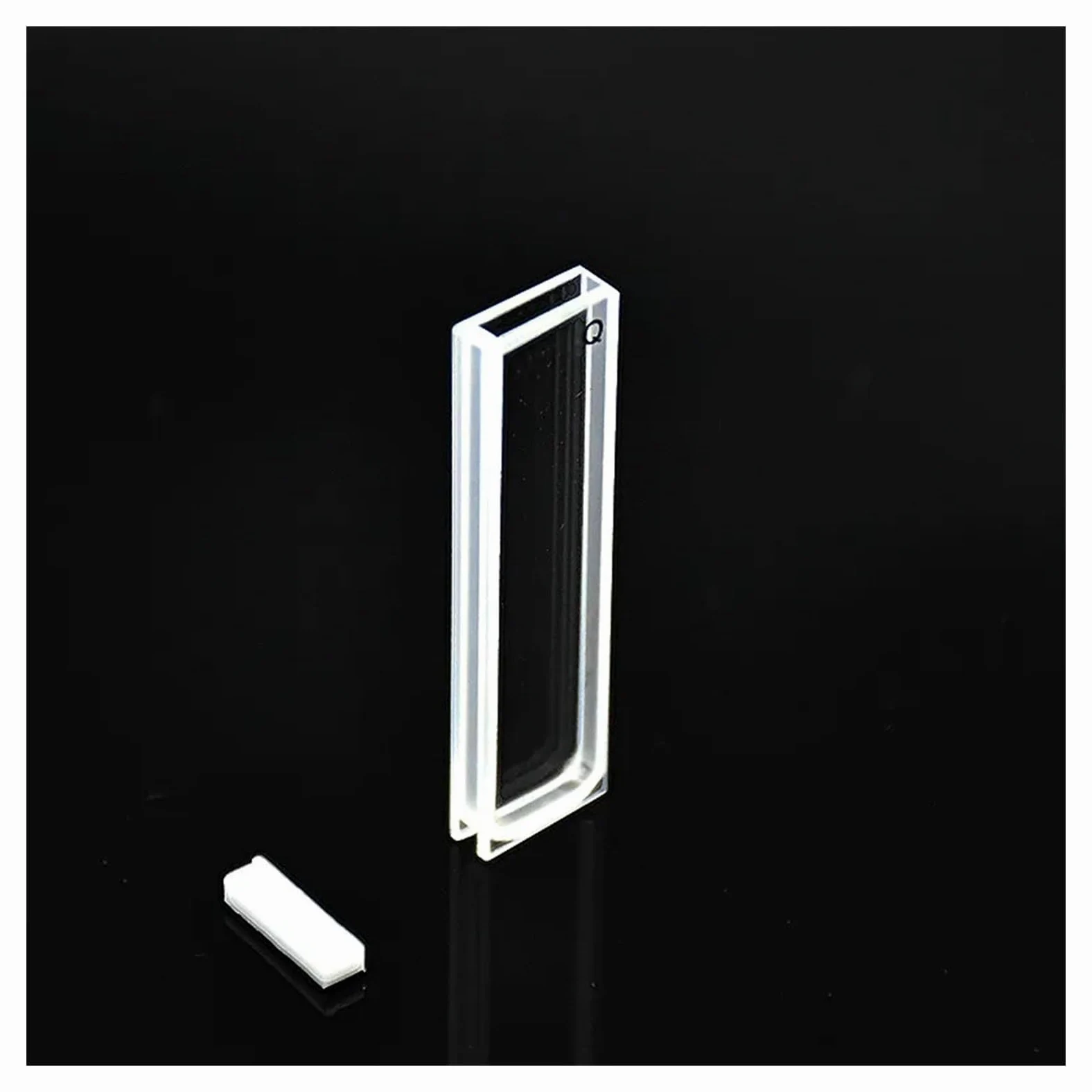 Laboratorio de óptica científica, Celdas de absorción de cuarzo de 2 mm, cubeta de cuarzo de 0,7 ml for espectrofotómetro, tecnología de sinterización de frita, paquete de 2