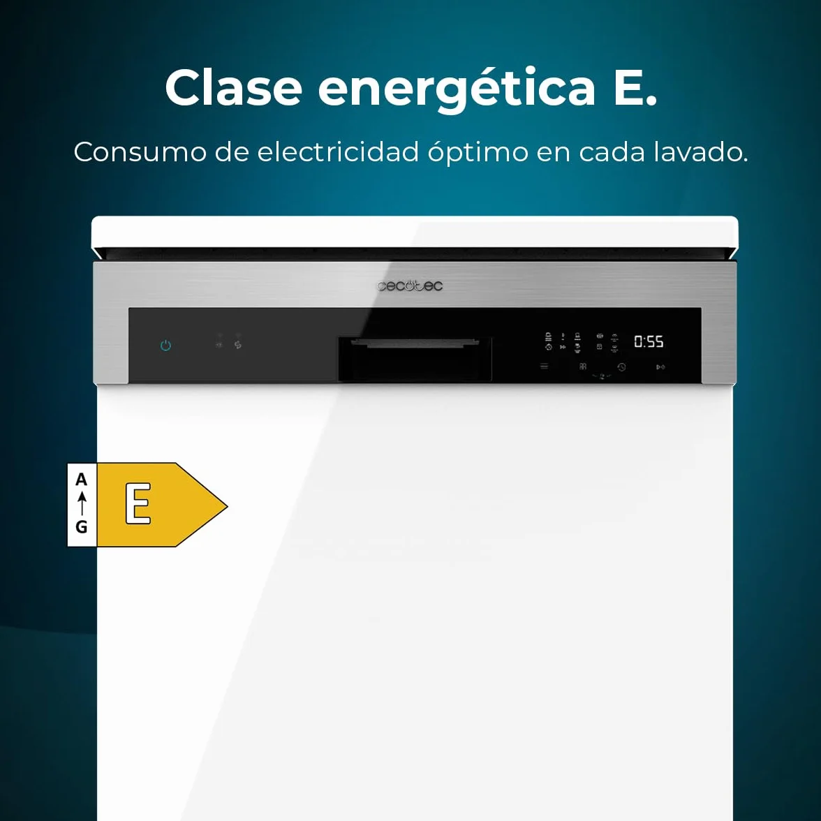 Cecotec Bolero Aguazero 6100 E Lavavajillas Independiente 60 cm 1850W 13 Cubiertos 6 Programas Dry+