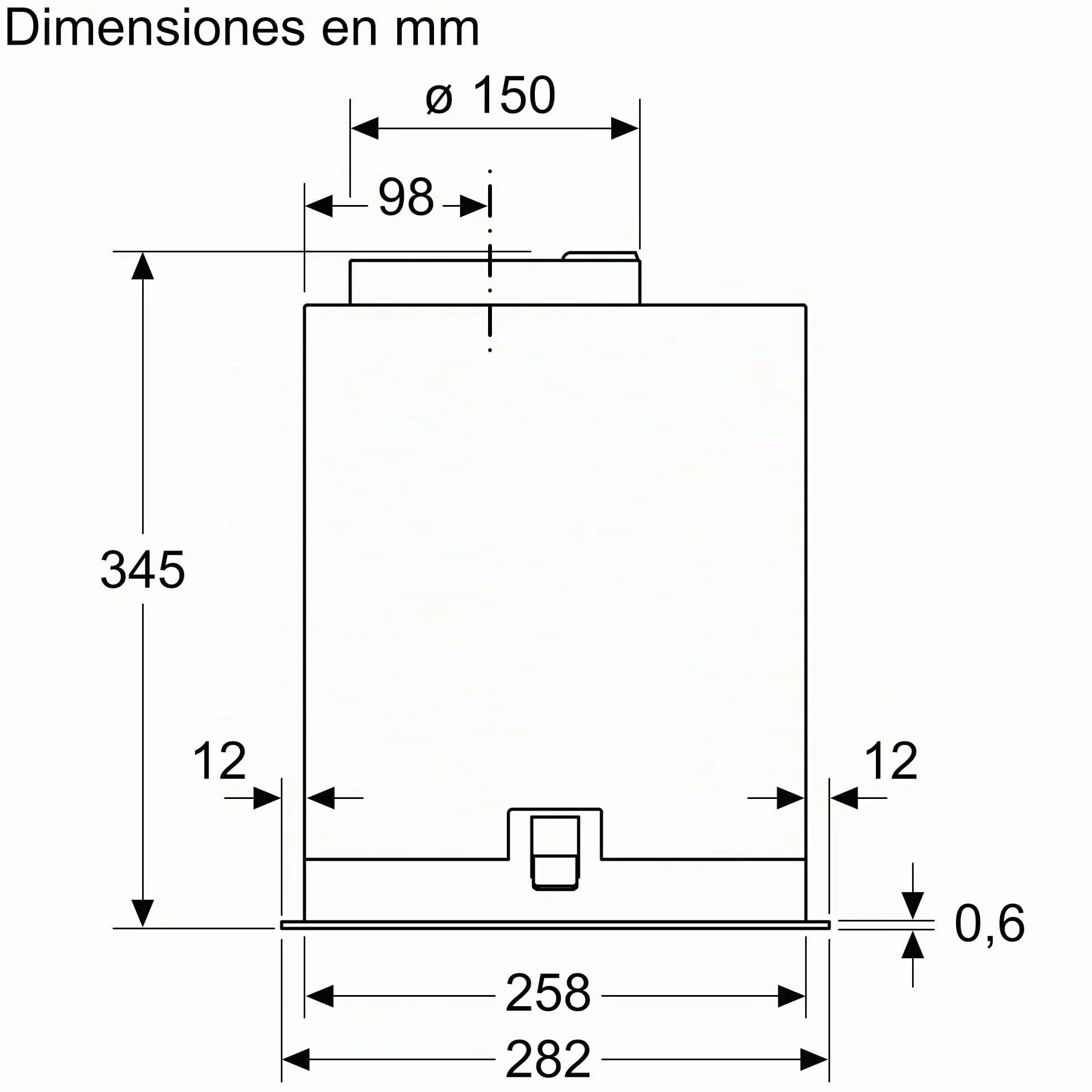 Bosch Serie 6 DLN56AC50 Grupo filtrante 52 cm Plata metalizada
