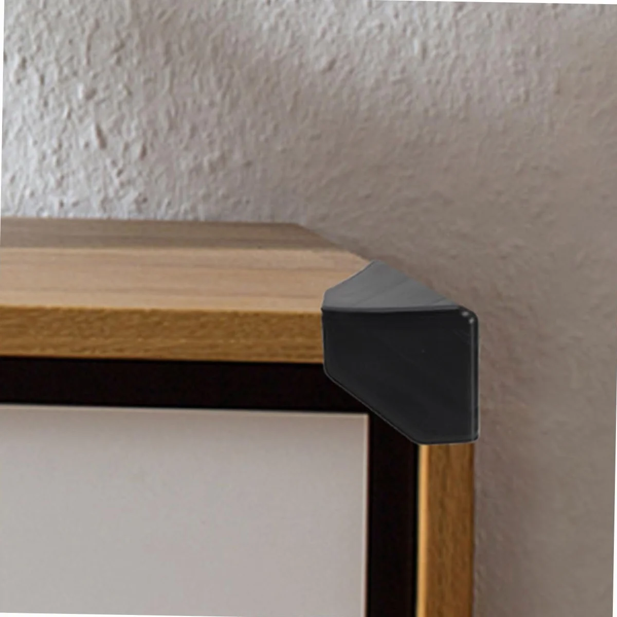 PRETYZOOM Protectores de Esquinas de Plástico Negro 100 Piezas para Cajas y Muebles