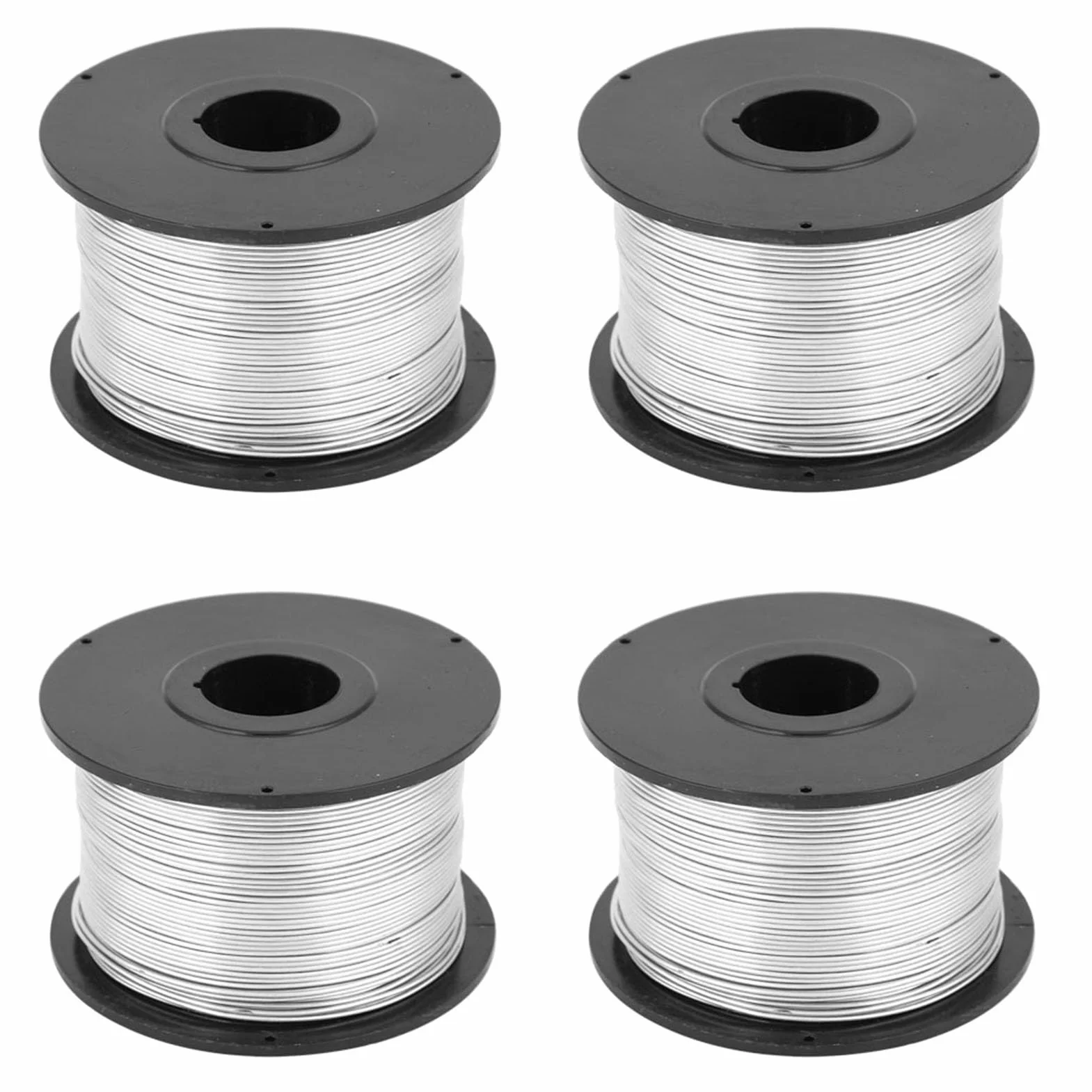 Garosa Alambre de Amarre de Acero de 110 M y 0,8 Mm, Suave y Flexible para Encuadernación, 8 Rollos Incluidos para Máquina de Atado Automático