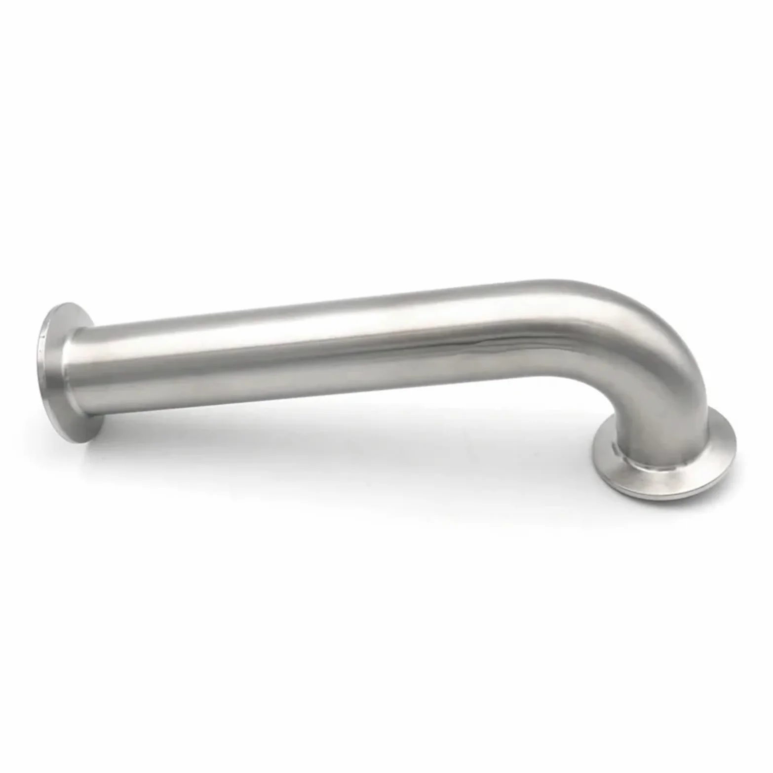 Codo de 90 Grados de Acero Inoxidable 304, Abrazadera Triple, extensión Larga, 25, 38 y 51 mm, Accesorio for tubería de 1", 1,25", 1,5" y 2"(OD38x50.5 L457mm)
