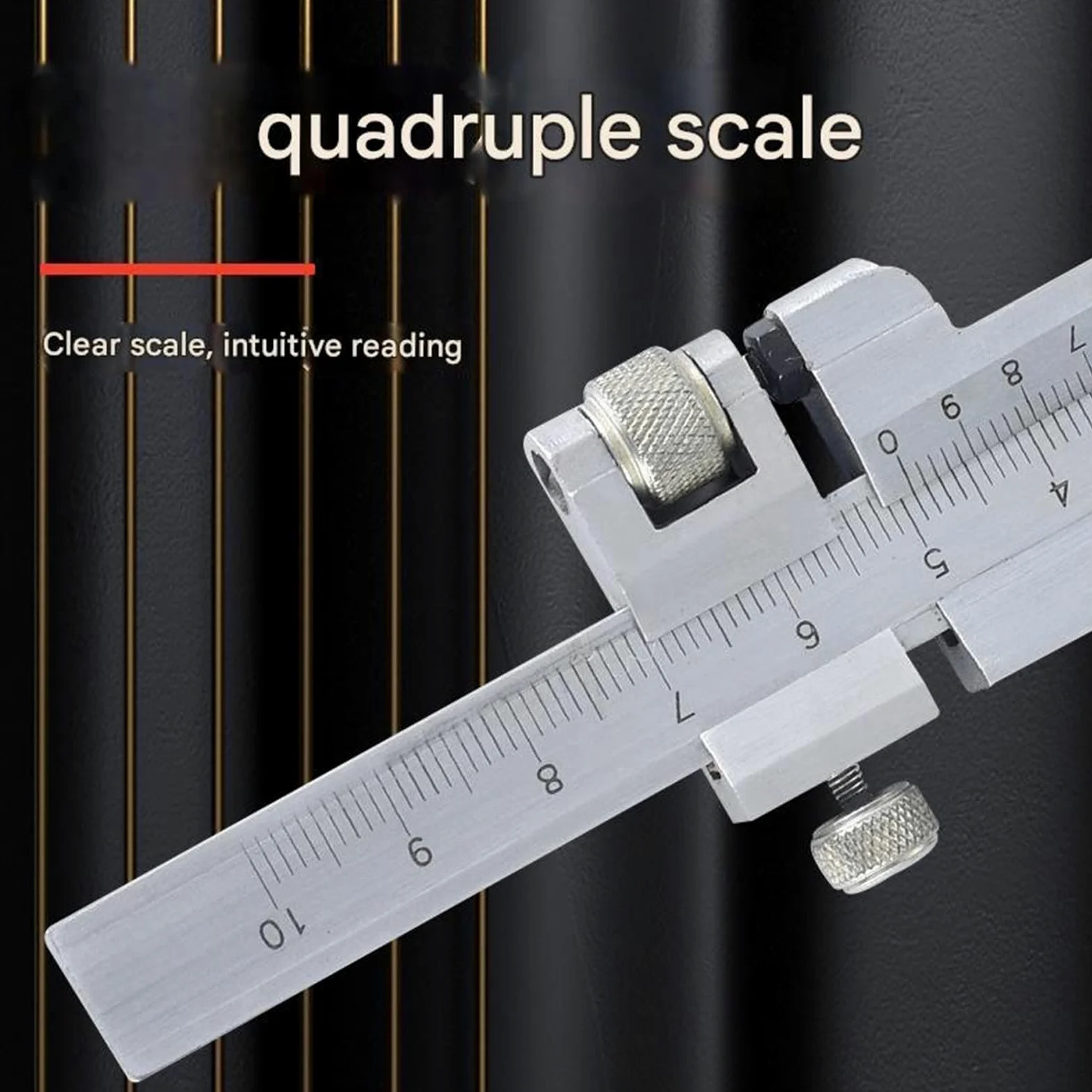 Calibrador digital de dientes de engranaje, medidor de rueda dentada, calibre vernier de precisión for medición de dientes de engranaje Medición
