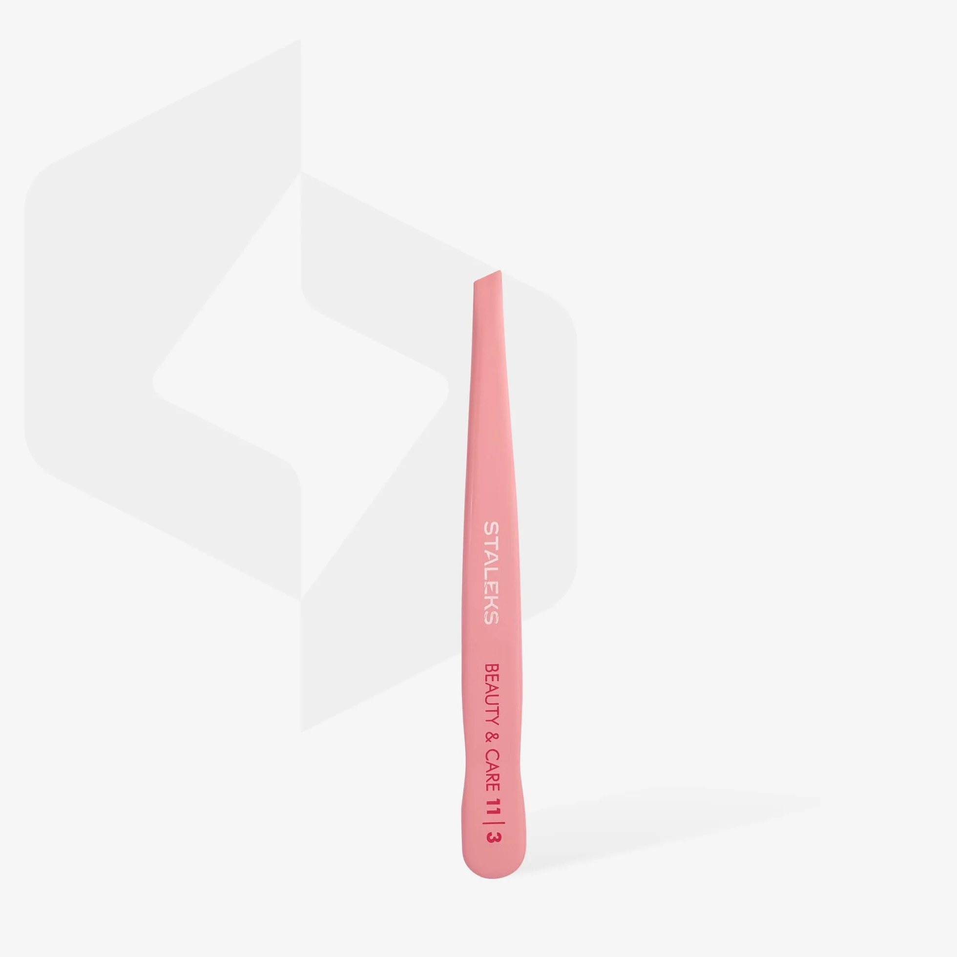 STALEKS PRO Pinza para cejas precisa, acero inoxidable