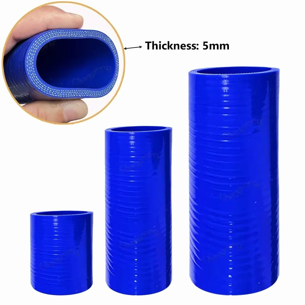 Manguera De Refrigerante De Silicona Azul (DI 16-85 Mm, 500 Mm) - Reforzada Multicapa, Con 2 Abrazaderas, Compatible Con La Mayoría De Los Vehículos(ID 80mm)