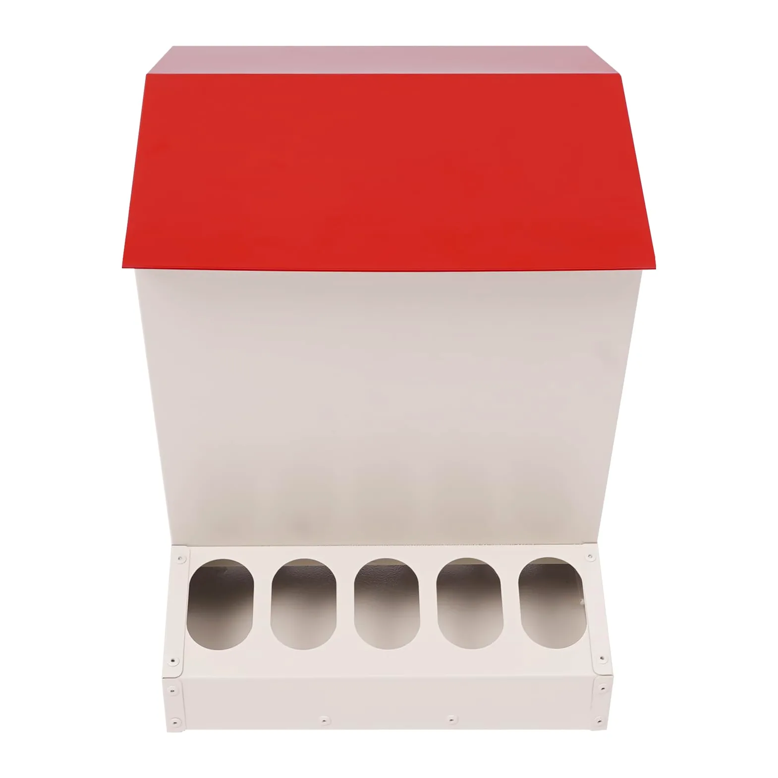 Comedero automático grande para pollos, 11 kg, de metal, con 10 conexiones de alimentación, comedero automático para aves de corral, pollos, patos, pavos, gansos