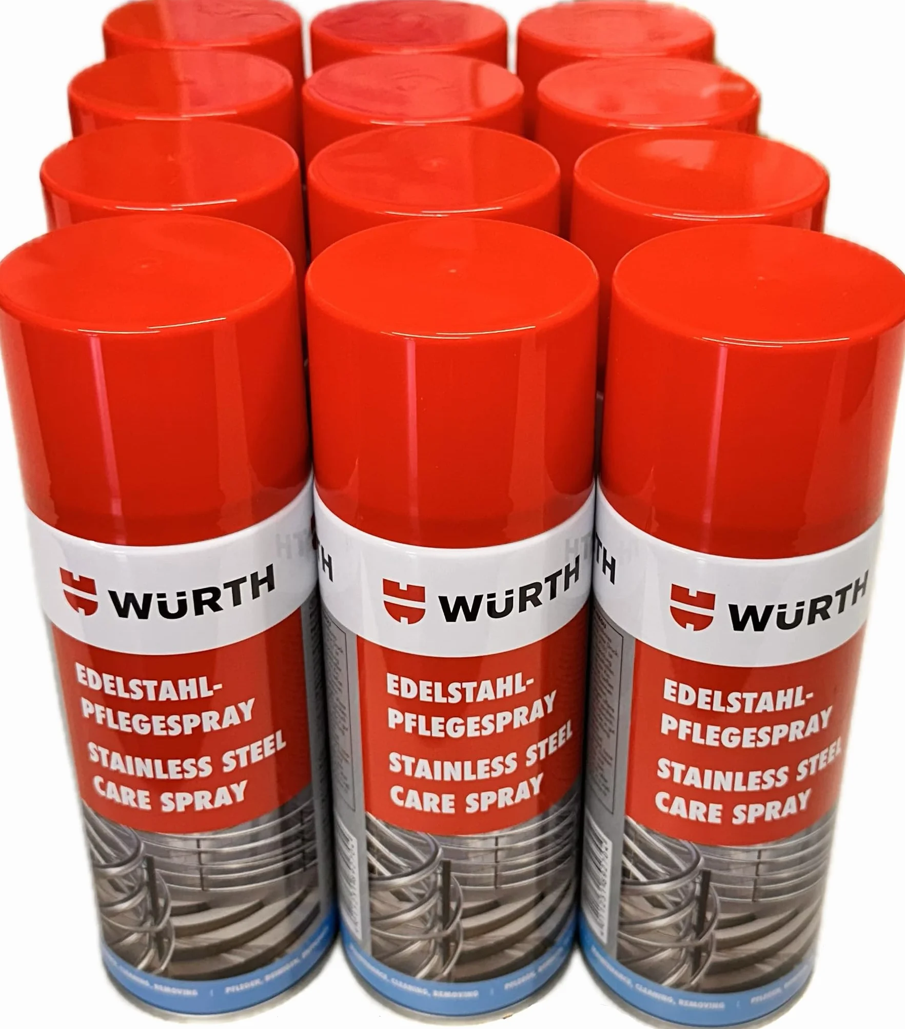Würth limpiador Cuidado aerosol 12 x 400 ml acero inoxidable acero inoxidable