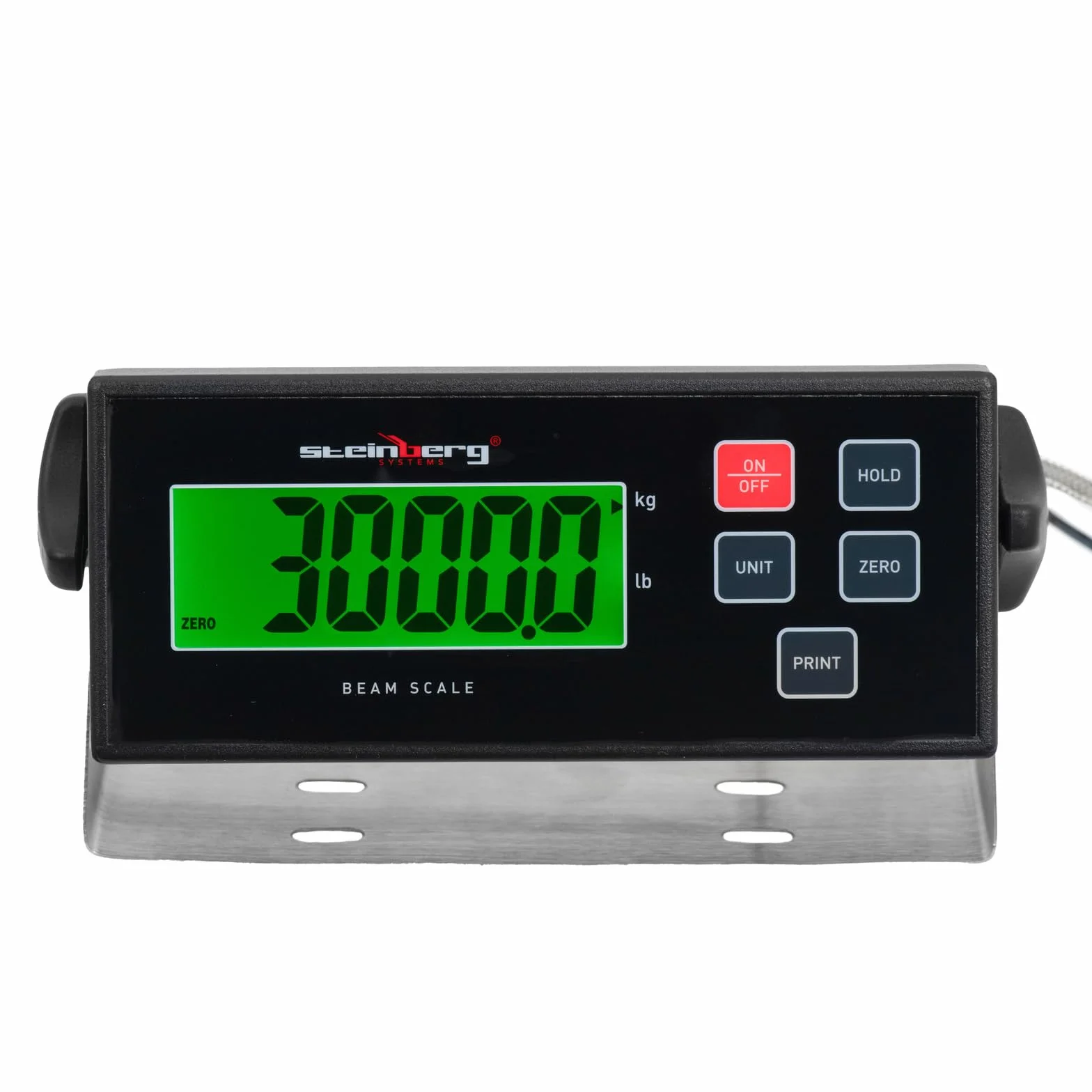 Steinberg Systems Báscula para Pallets 3000 kg / 1 kg LCD Superficie de Pesaje 127 x 84 cm Puerto RS232 Báscula de palés Balanza para palets Báscula de palés Báscula de suelo
