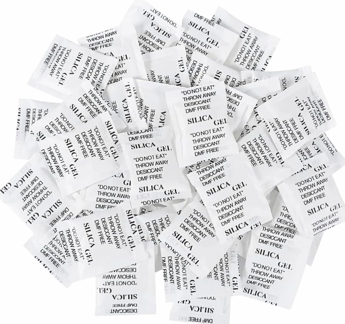 CONTROL GARDEN 100 Bolsas Antihumedad Gel de Silice 1gr | Bolsitas Eliminan Humedad Malos Olores | Sobres Desecantes No Tóxico