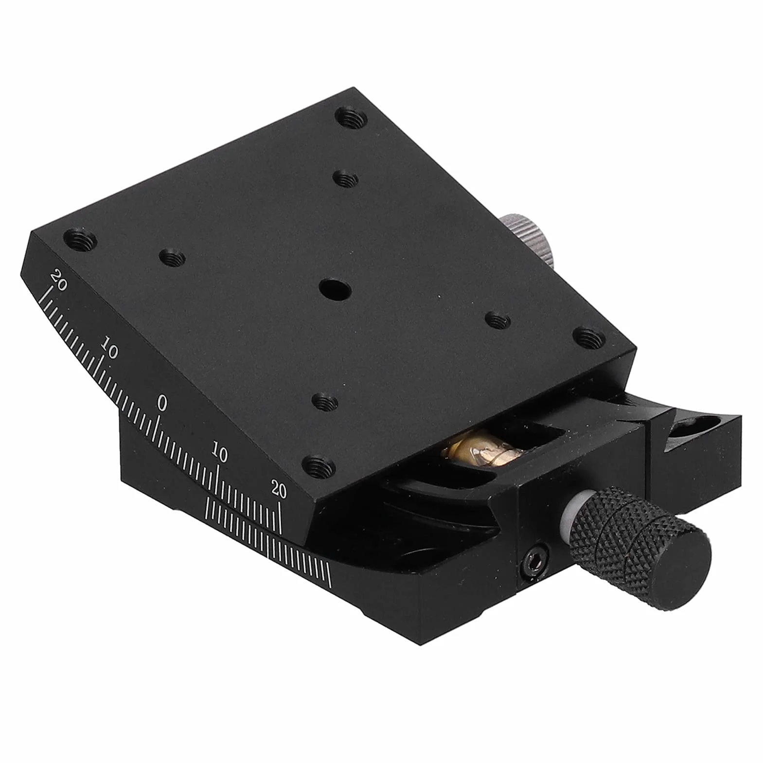 Etapa lineal de Sunicon, goniómetro Turbine Dovetail Fine Manual Platform 60x60 mm para equipos ópticos, dispositivos de medición
