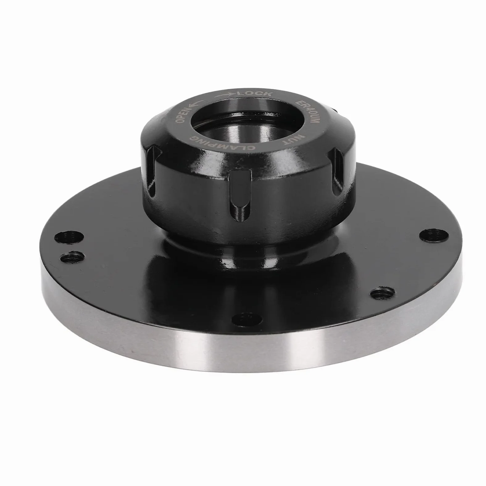 Fresadora CNC de acero al carbono, herramienta de torno, mandril, 7 agujeros, 125mm de diámetro