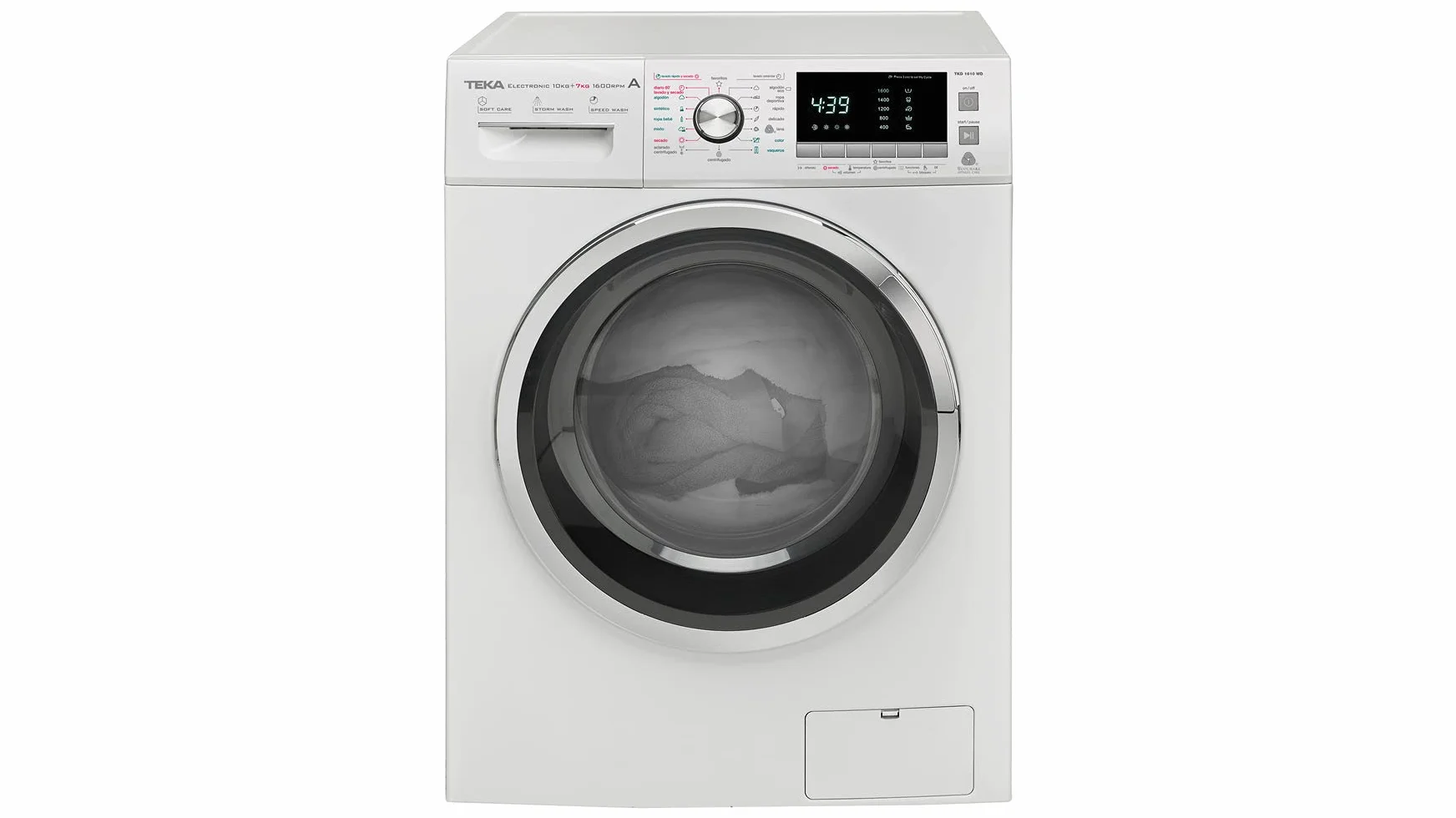 Teka Lavadora-Secadora 10kg Woolmark Blanca Eficiencia Energética A 85x59.5x56.5 cm
