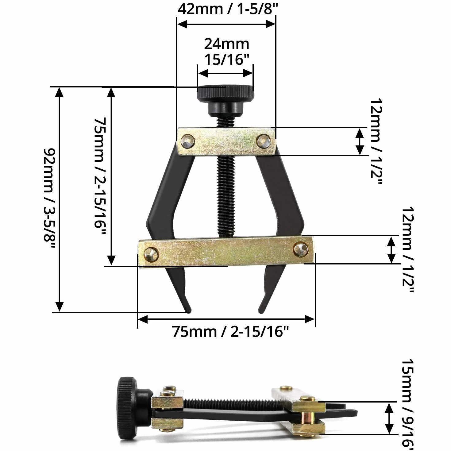 QWORK Cadena de rodillos conectora para extractor #25 #35 #41 #40 #50 #60 415H 428H 520 530