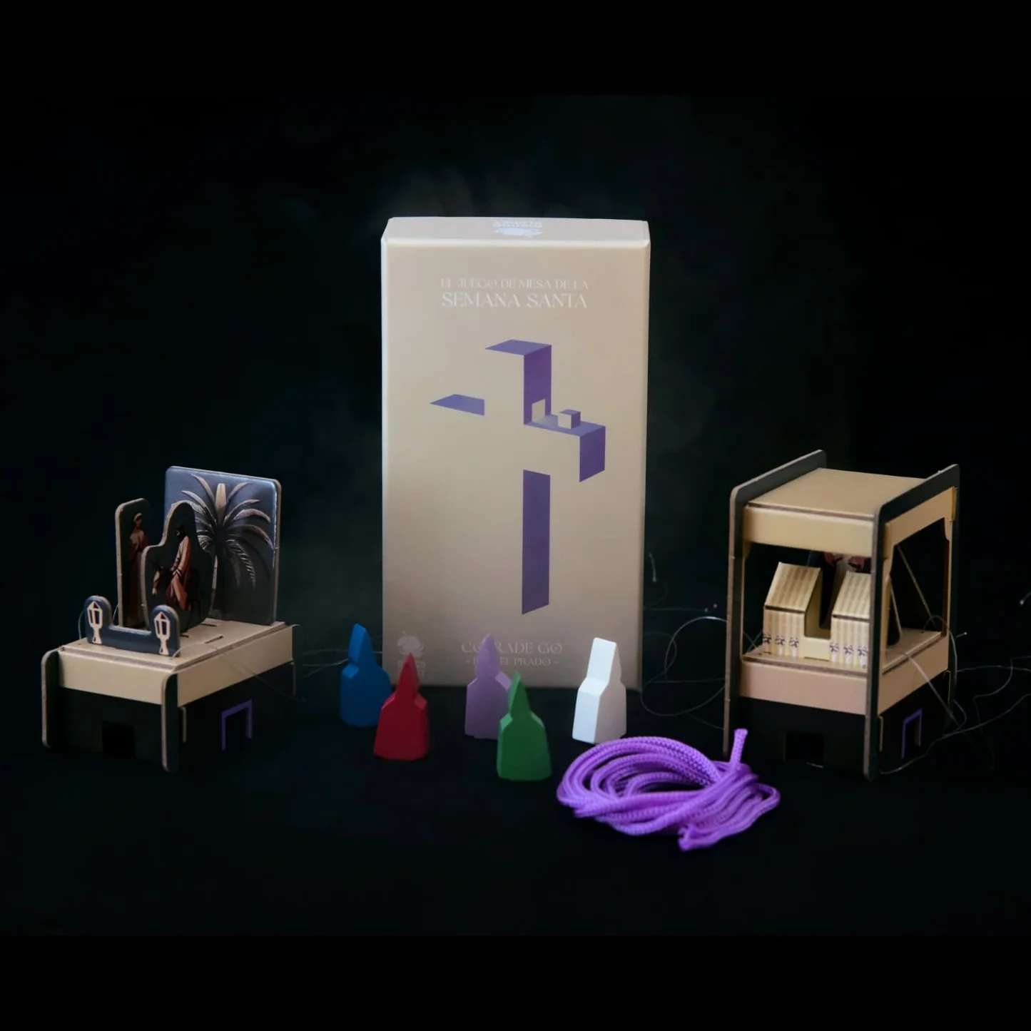 Juego de Mesa Semana Santa Figuras Pasos Tronos Cristo Virgen Palio Nazarenos Miniatura
