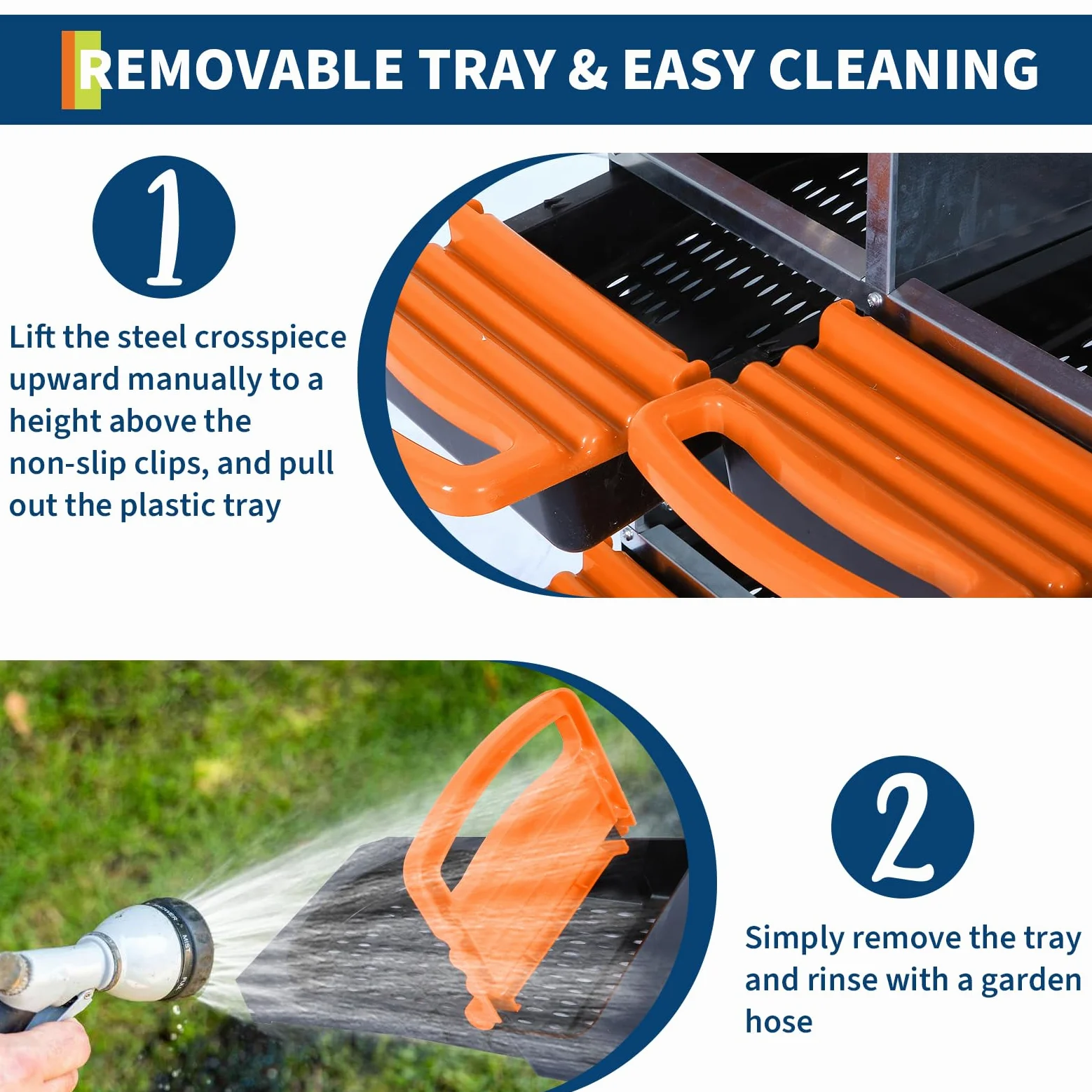 GarveeHome Ponederos gallinas gallinero Exterior, Caja metálica con Ruedas para gallinas, Ideal para Recoger Huevos fácilmente: 6 Compartimentos, Tapa extraíble, ventilada, Muy Resistente gallineros