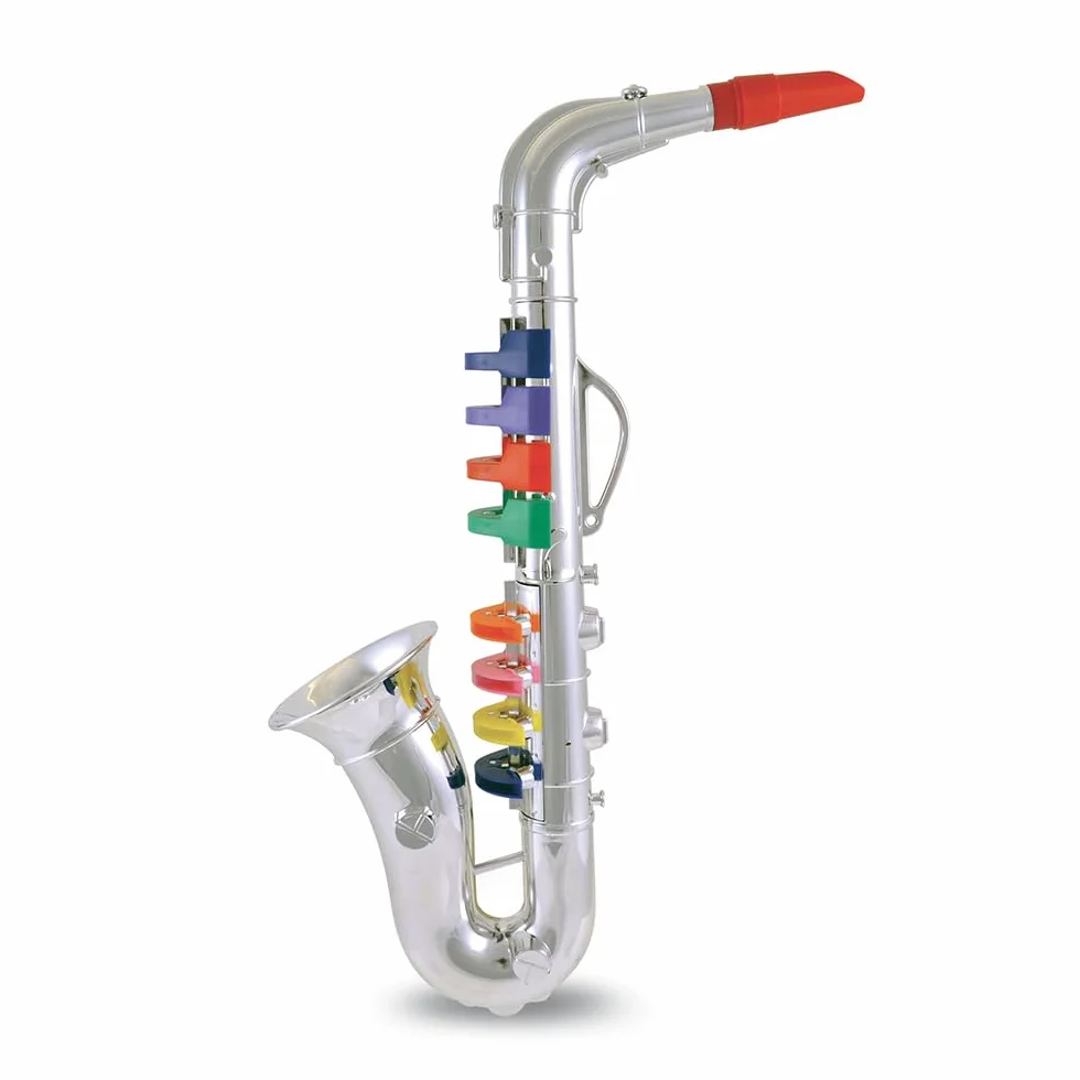 Bontempi ChromaticGrandSax Saxofón Cromado Grande 8 Notas Jazz