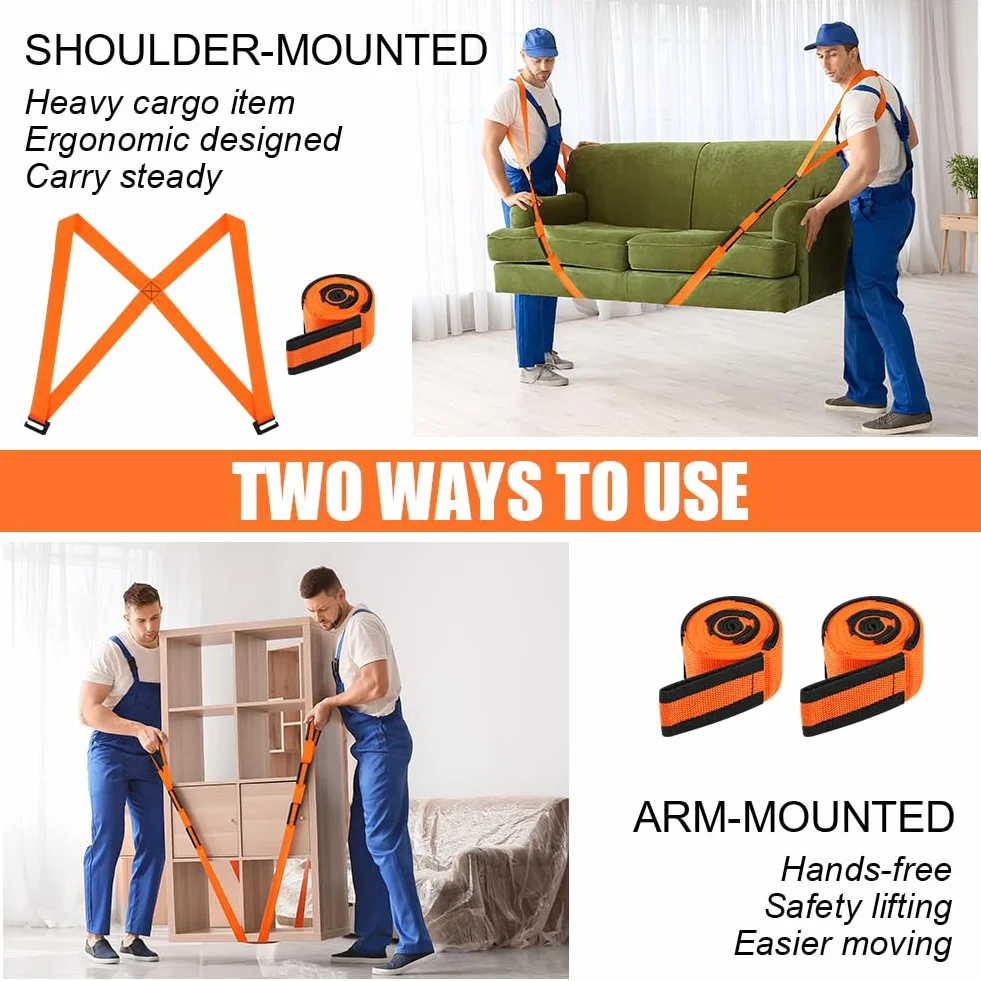 URAQT Correas para Mover Muebles, Arnés de 2 Personas, hasta 360 kg