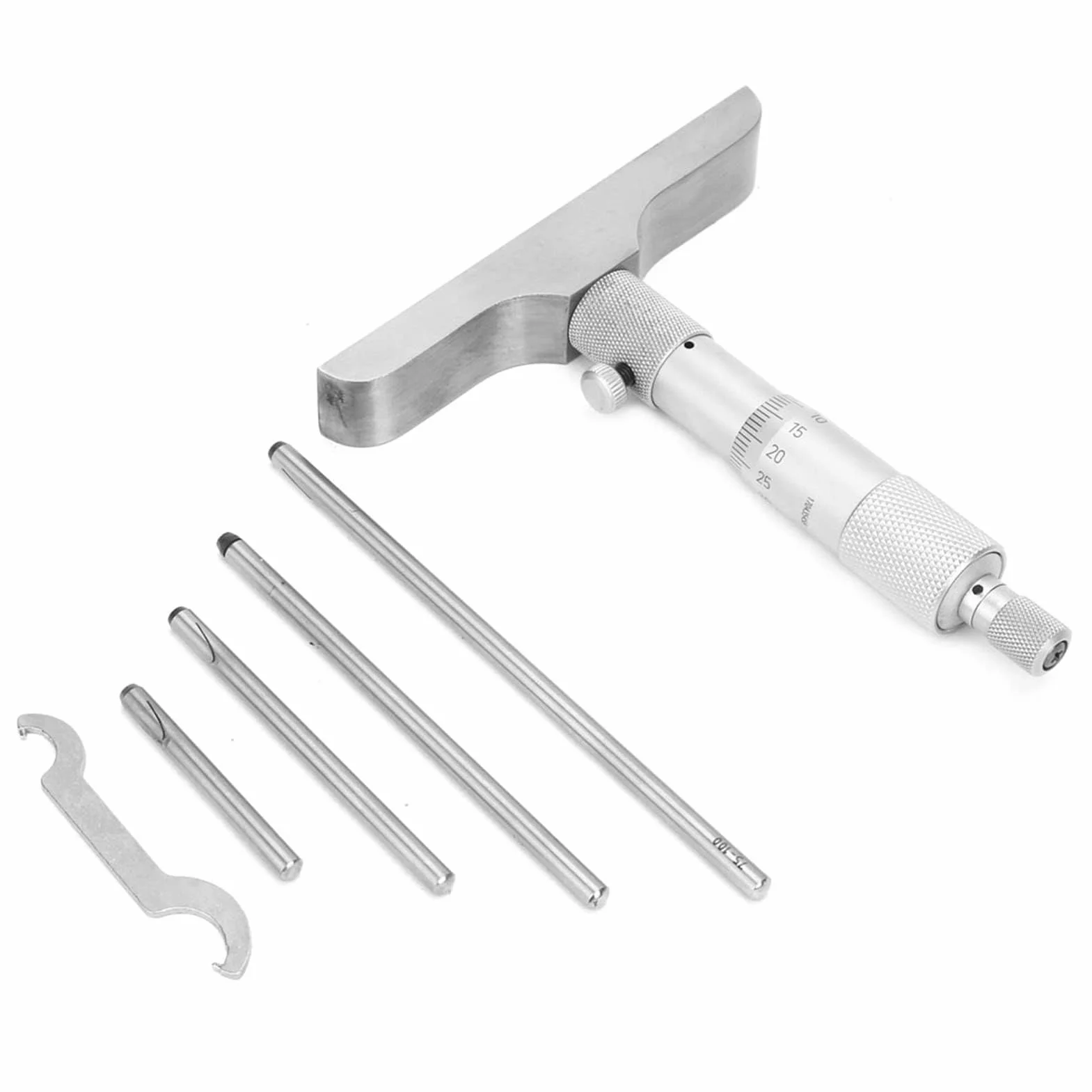 Micrómetro De Profundidad 0.01 Mm 0-100mm 5 Piezas Medidor De Profundidad Bielas