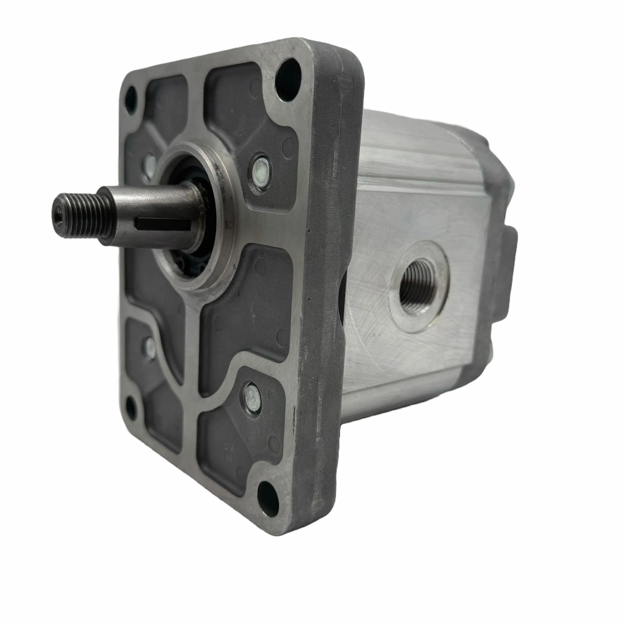 Bomba Hidráulica 30 L/min, Eje Cónico 1:8, Puertos GAS, Brida Europea, Montaje Europeo marca Hydrosila. Bomba para Tractor, Bomba para Prensa Hidráulica y Grupo Hidráulico
