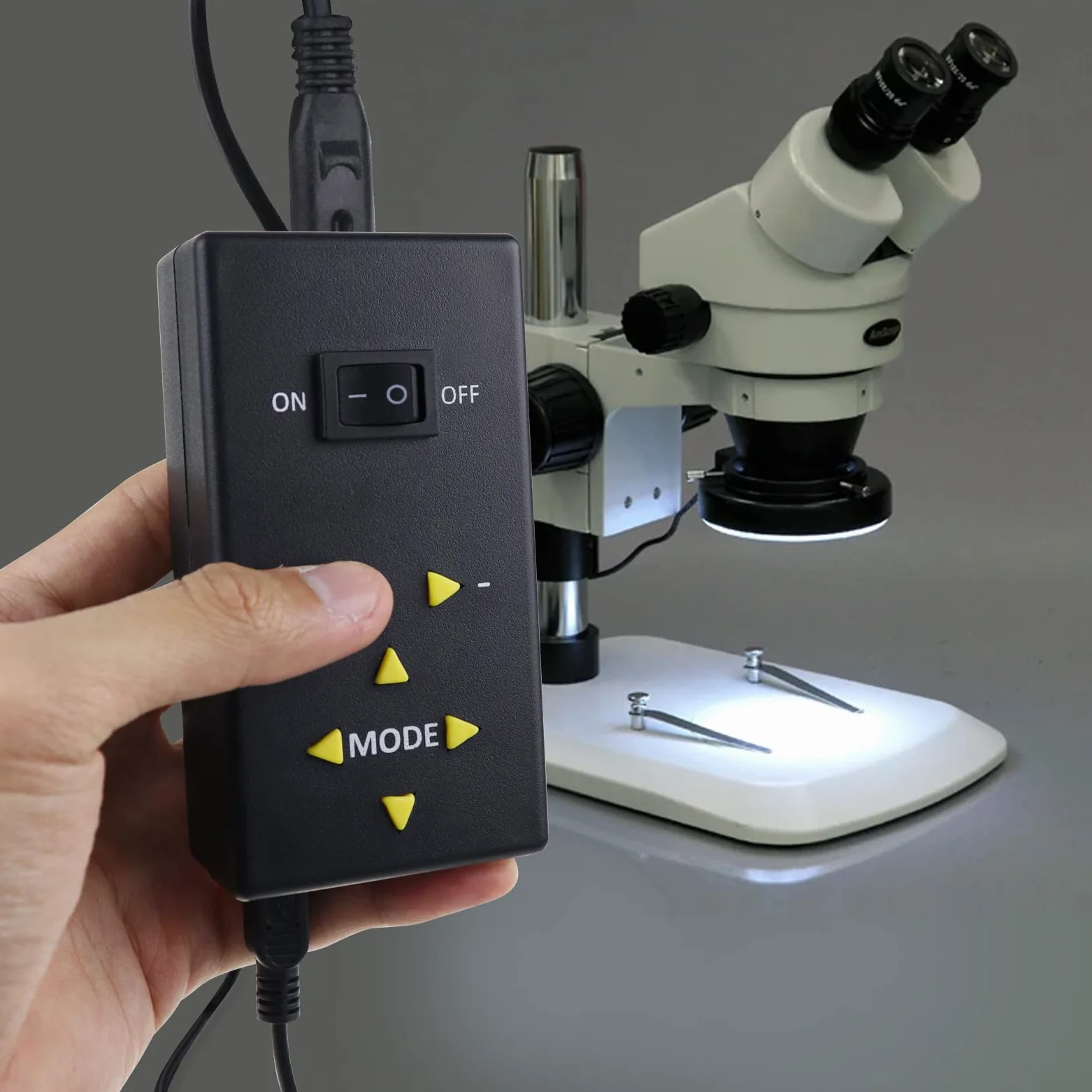 Anillo de Luz LED de 144 Leds - Iluminador Ajustable para Microscopio con Distancia de Trabajo de 40-250mm