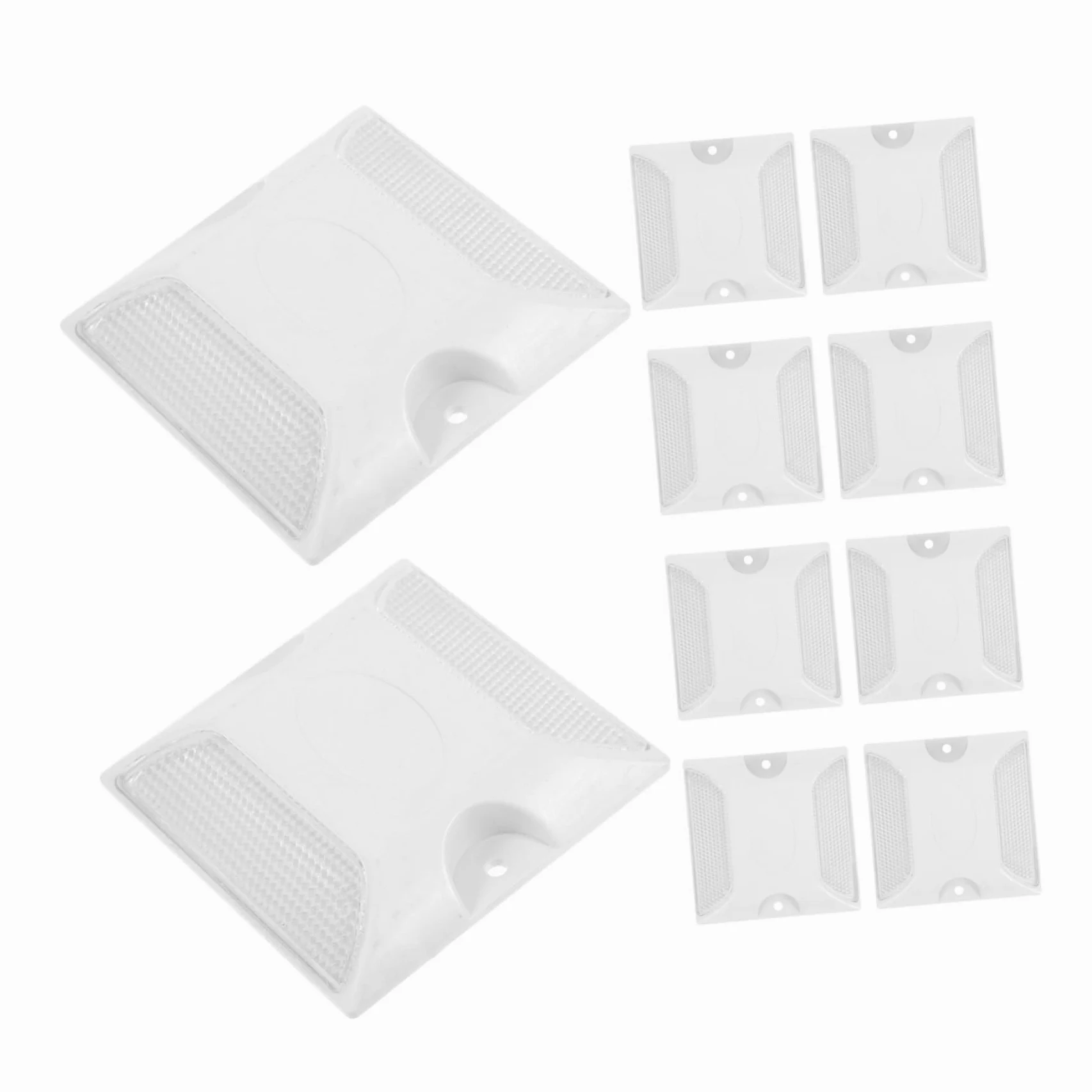 SHINEOFI 3 series Reflectores Para Reflectores Para Carreteras Tacos Reflectantes Para Pavimento Marcadores Reflectantes Para Peatones 10 piezas x 3