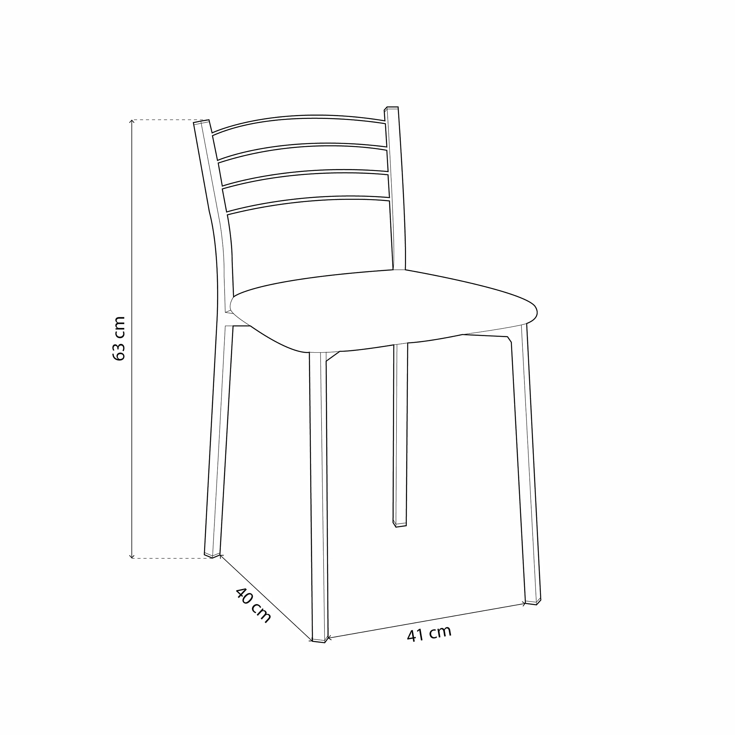 duehome | Pack 4 Sillas Cocina, Sillas Metalicas, Modelo Chef 10, Acabado en Gris y Blanco, Medidas: 40 cm (Ancho) x 41 cm (Largo) x 63 cm (Alto)