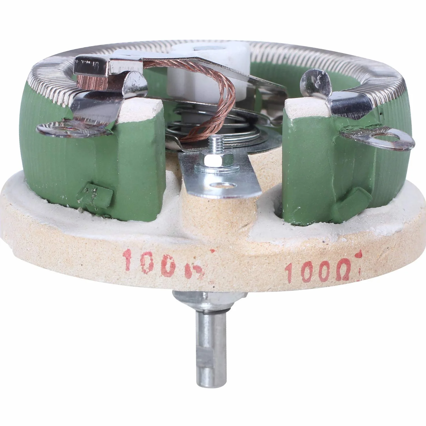 100 vatios 100 ohmios Resistencia variable reostato de ceramico