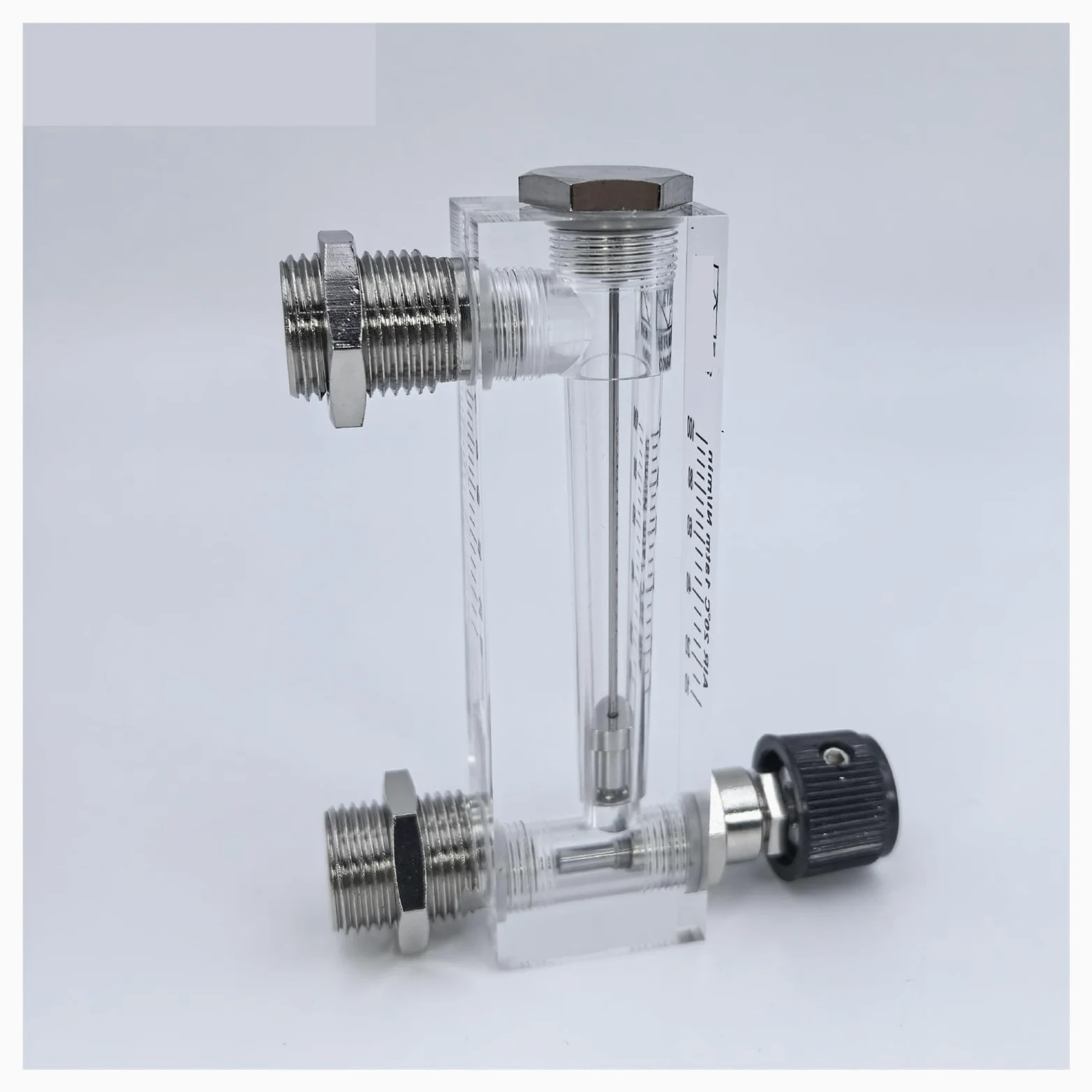 Lzm-6t Medidor de flujo líquido de vidrio orgánico 6-1000 ml/min Montaje en panel rotámetro ajustable para uso industrial de laboratorio