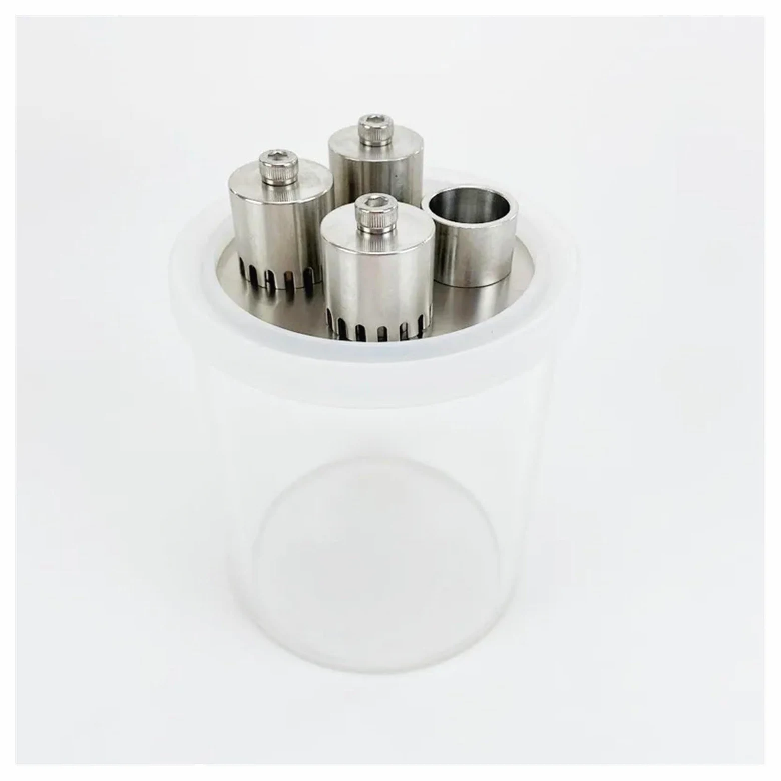 Juego de placa de burbuja de acero inoxidable 304 de 3" con columna de vidrio de borosilicato y junta for doble ranura for tarjeta