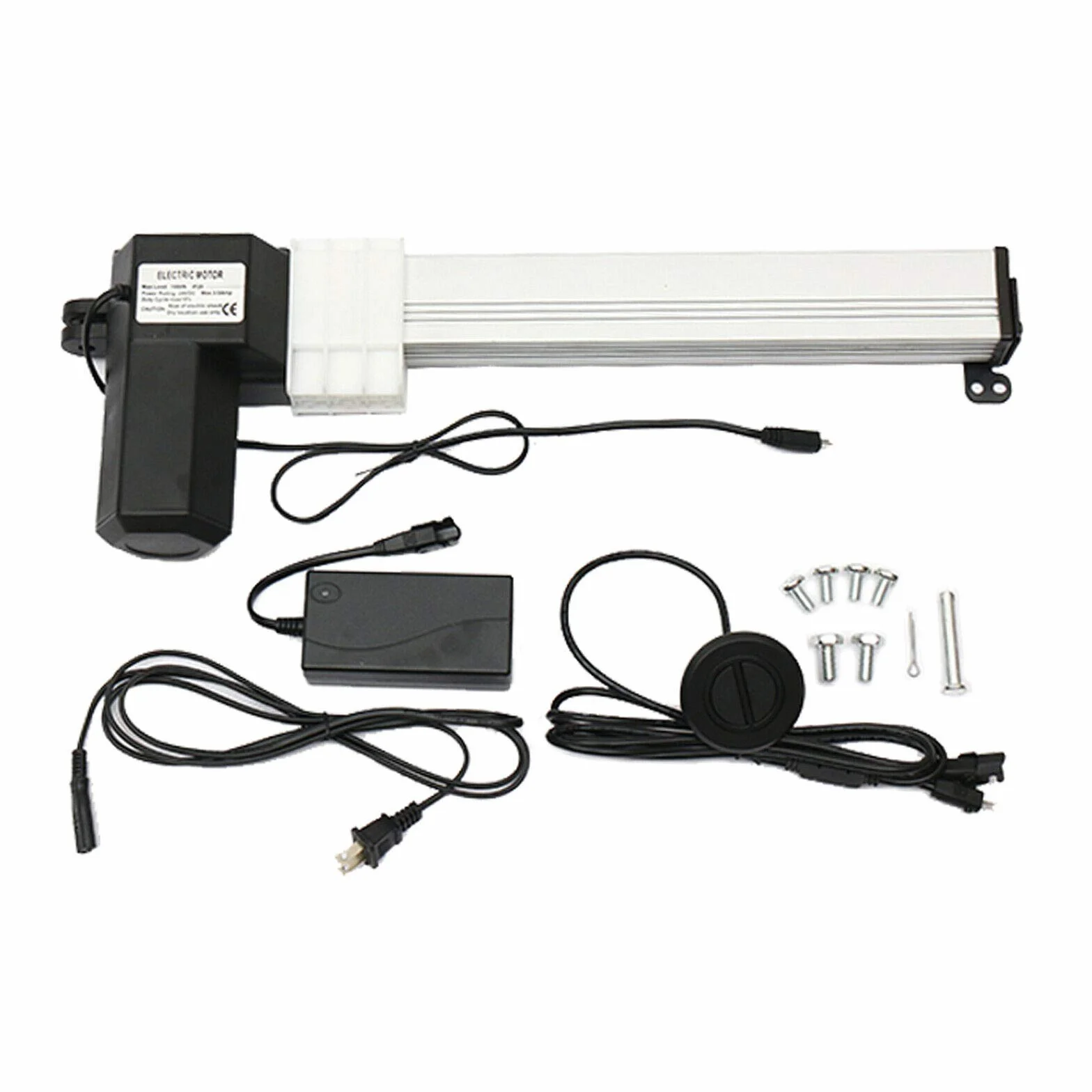Actuador Lineal Motor 24V 5mm / s, Actuador Lineal de Carrera DC 6000N, 330mm Motor Eléctrico Lineal Accionamiento