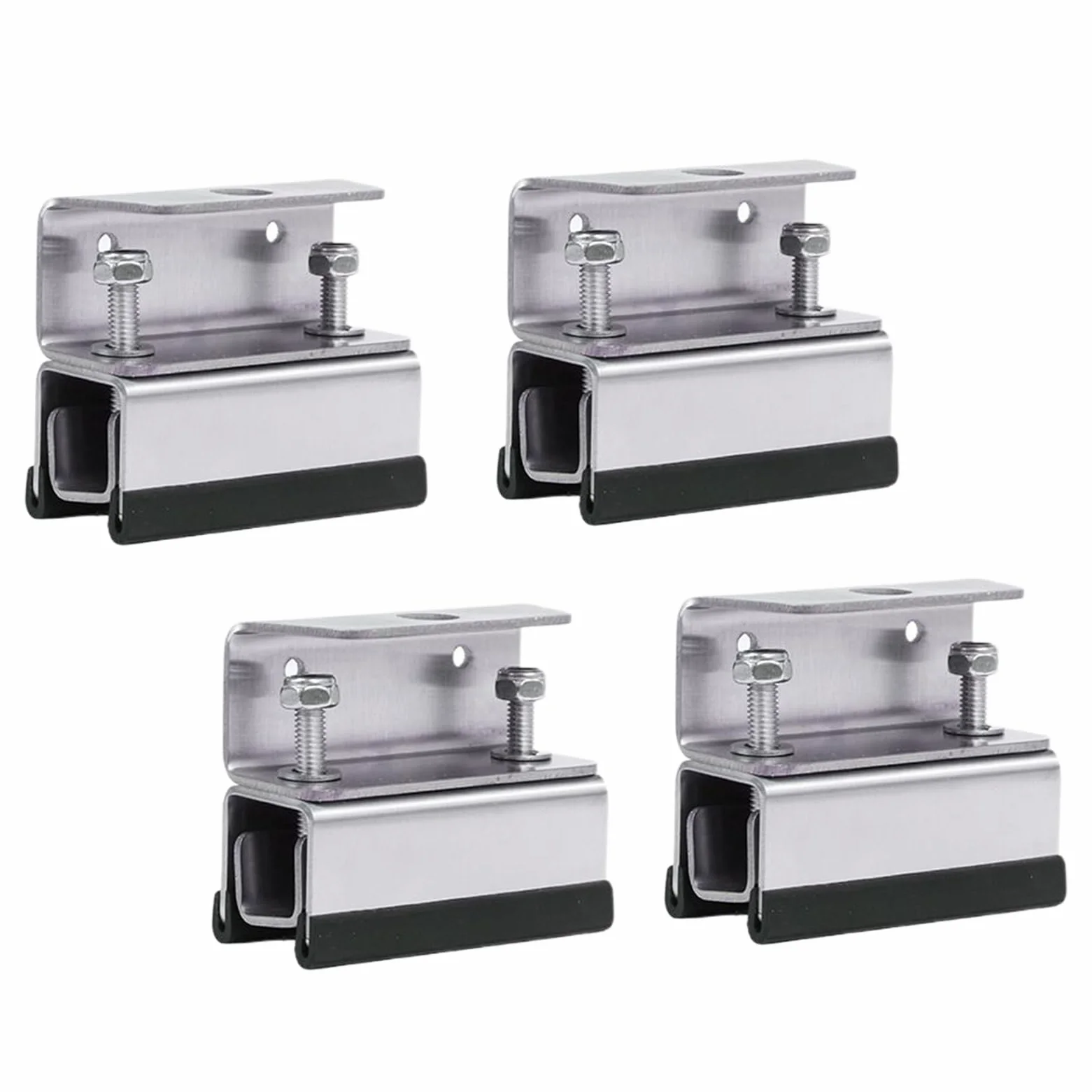 Soporte para Paneles Solares de Autocaravana Kit de 4 Soportes de Montaje | Estructura De Acero Inoxidable Para Techos De Caravanas, Embarcaciones, Remolques Y Camping