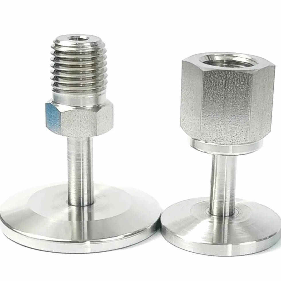 Conector de tubería de acero inoxidable SUS316L, 1 pieza, KF/NW 40 a 1/4" NPT hembra