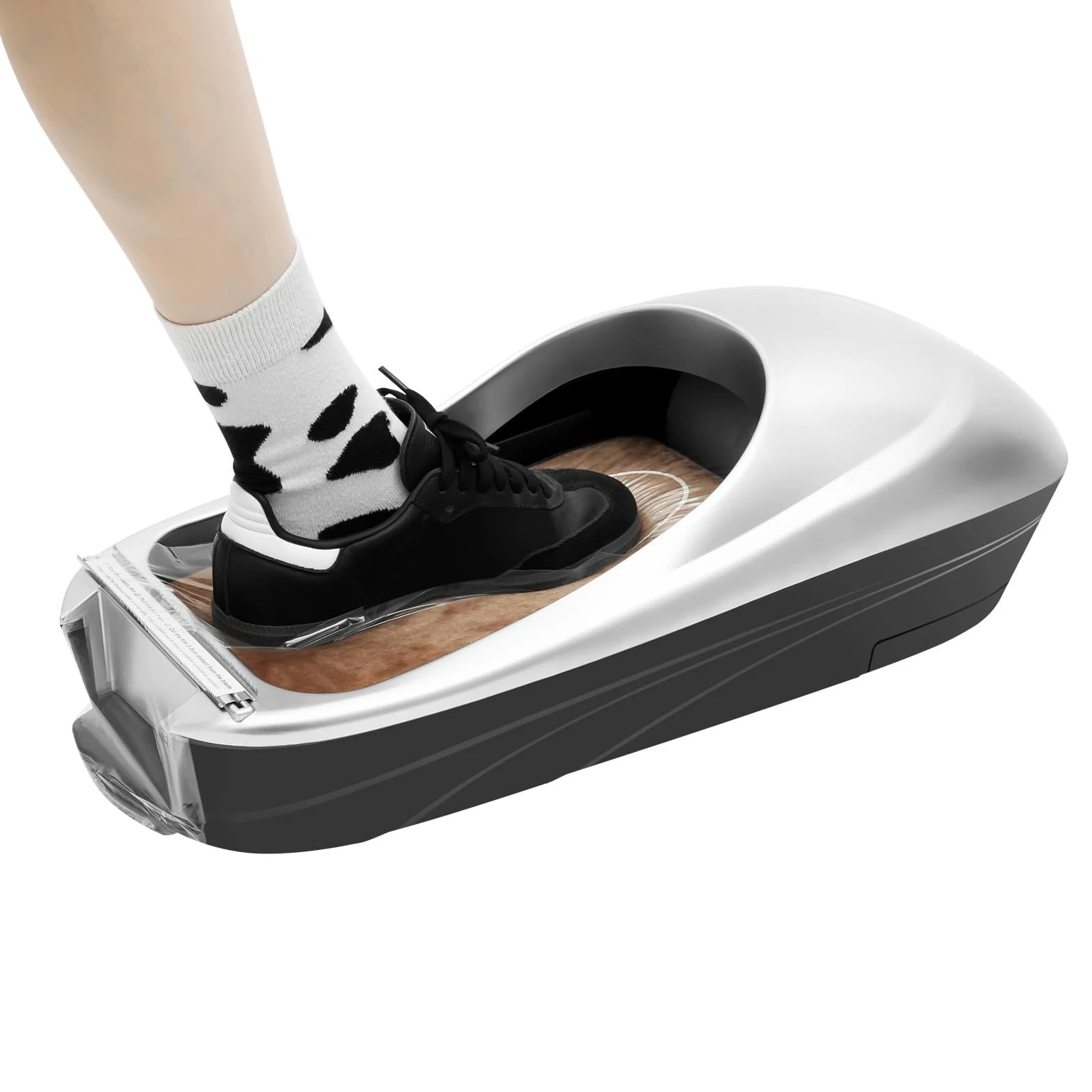Máquina Automática Para Cubrir Zapatos, Dispensador De Film Desechable Para Zapatos Con 1 Rollo De Film Para Hogar, Oficina Y Tienda