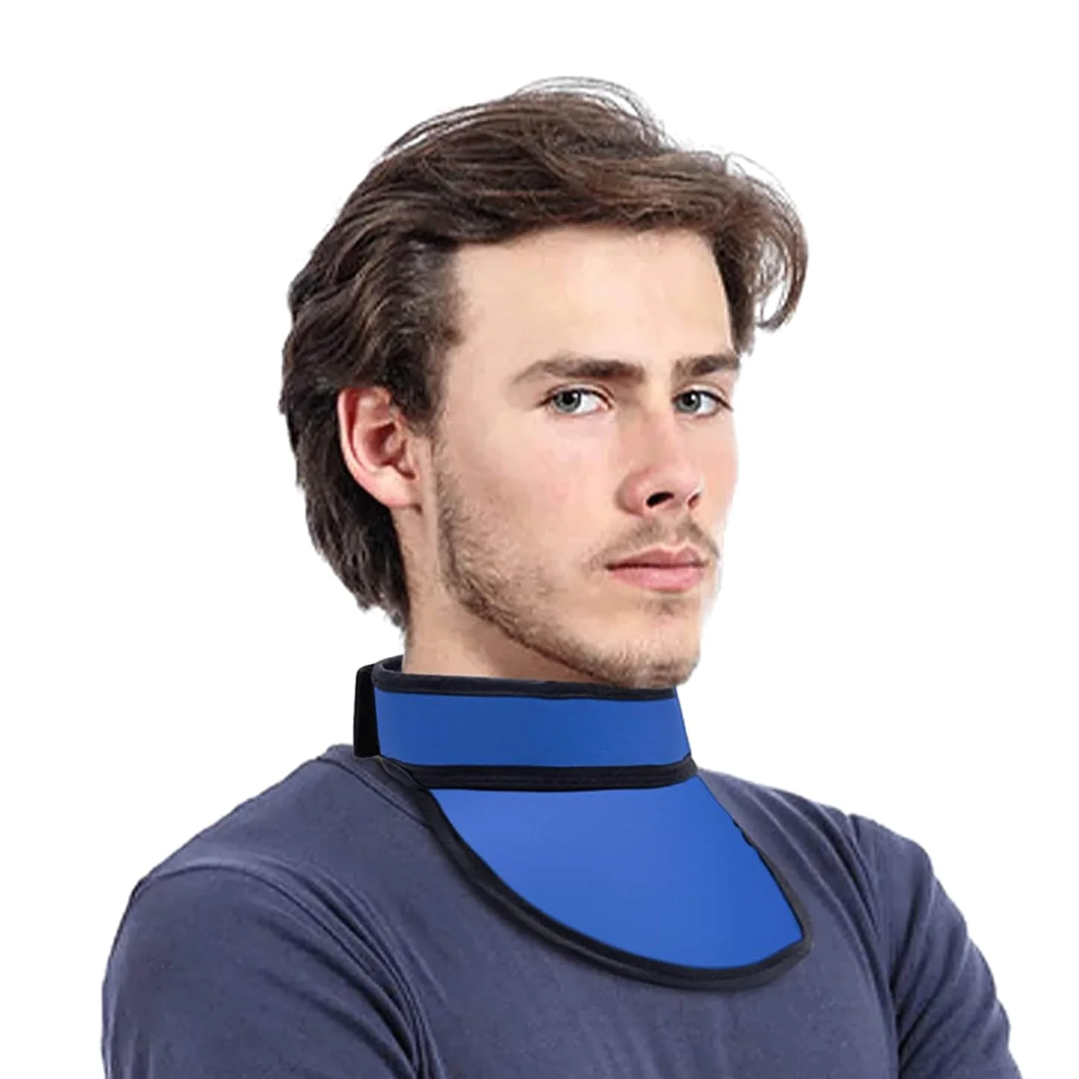 Delantal de plomo para tiroides, collar protector de tiroides de plomo para rayos X, protector de cuello resistente a la radiación, para protección de rayos X, resonancia magnética, tomografía co