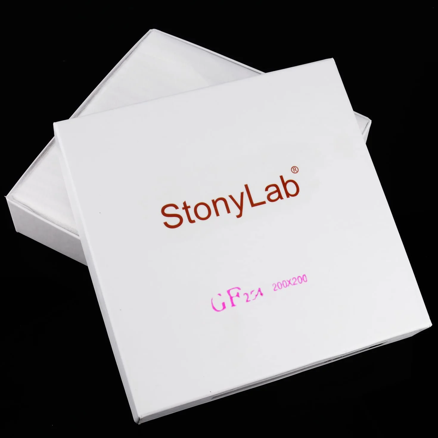 stonylab Plástico Respaldados TLC Sílice Gel 60 Placa, 20 x 20 cm 200-250µm Placa Analítica de Cromatografía Grueso con Gel de Sílice 60 GF254, Paquete de 16